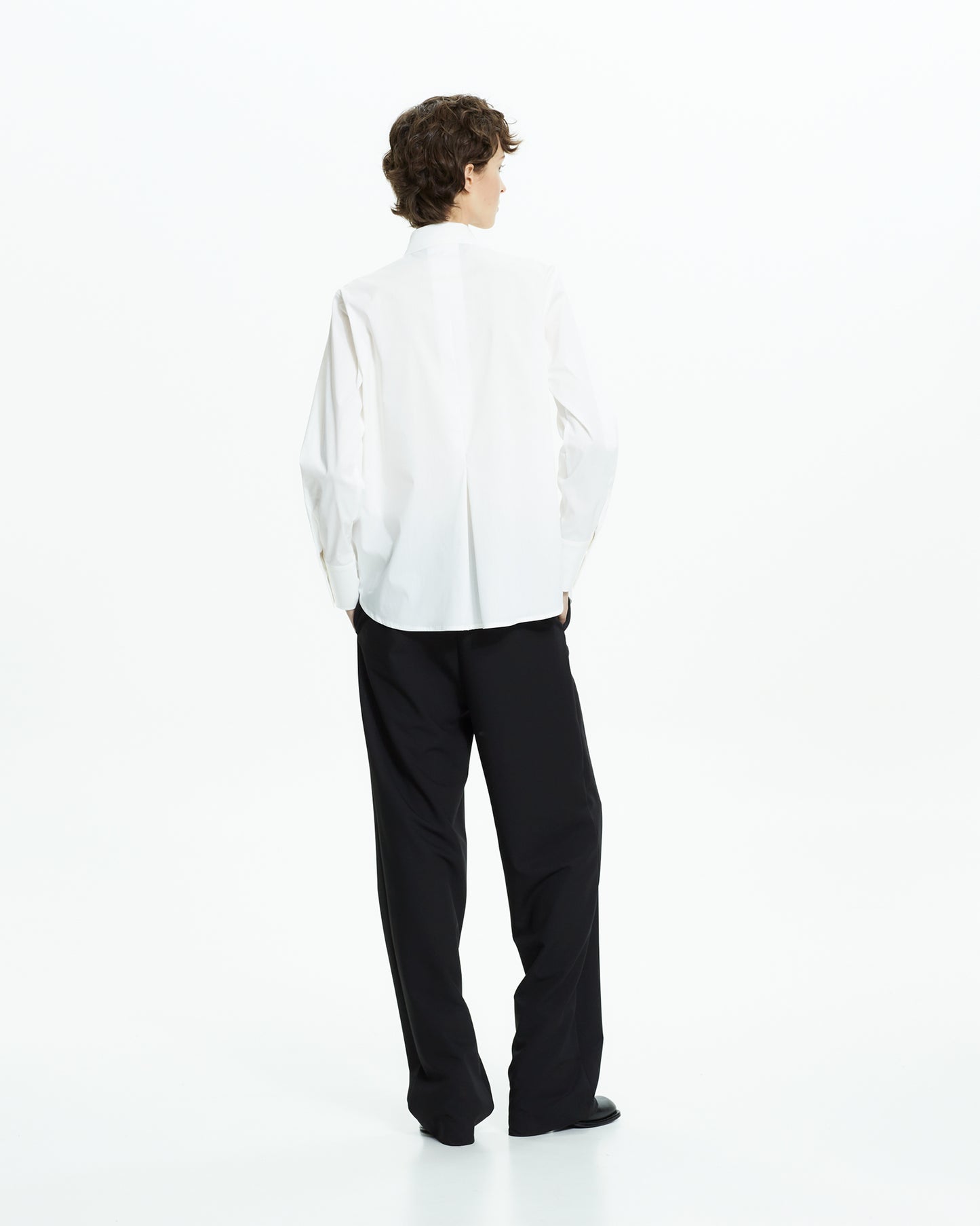 MLO Camicia con tagli asimmetrici BIANCO