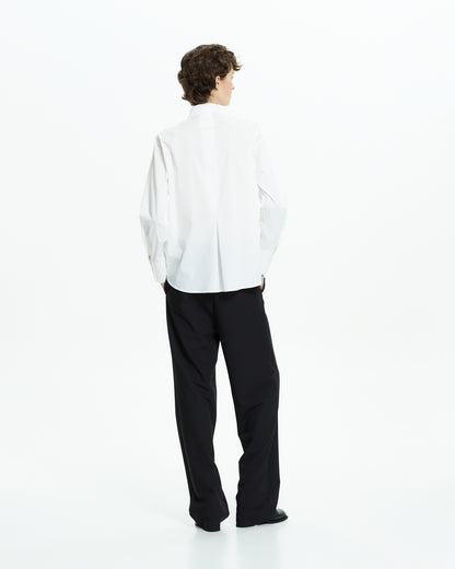MLO Camicia con tagli asimmetrici BIANCO