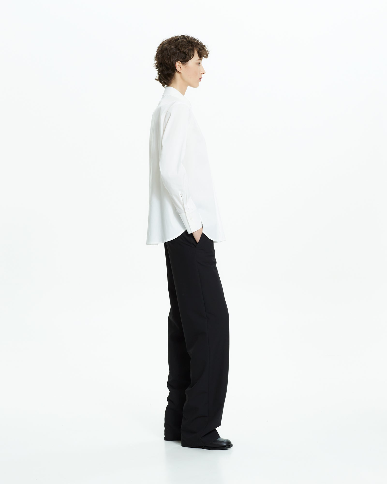 MLO Camicia con tagli asimmetrici BIANCO