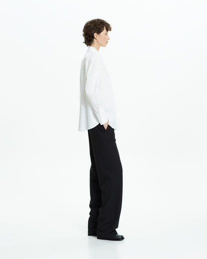 MLO Camicia con tagli asimmetrici BIANCO