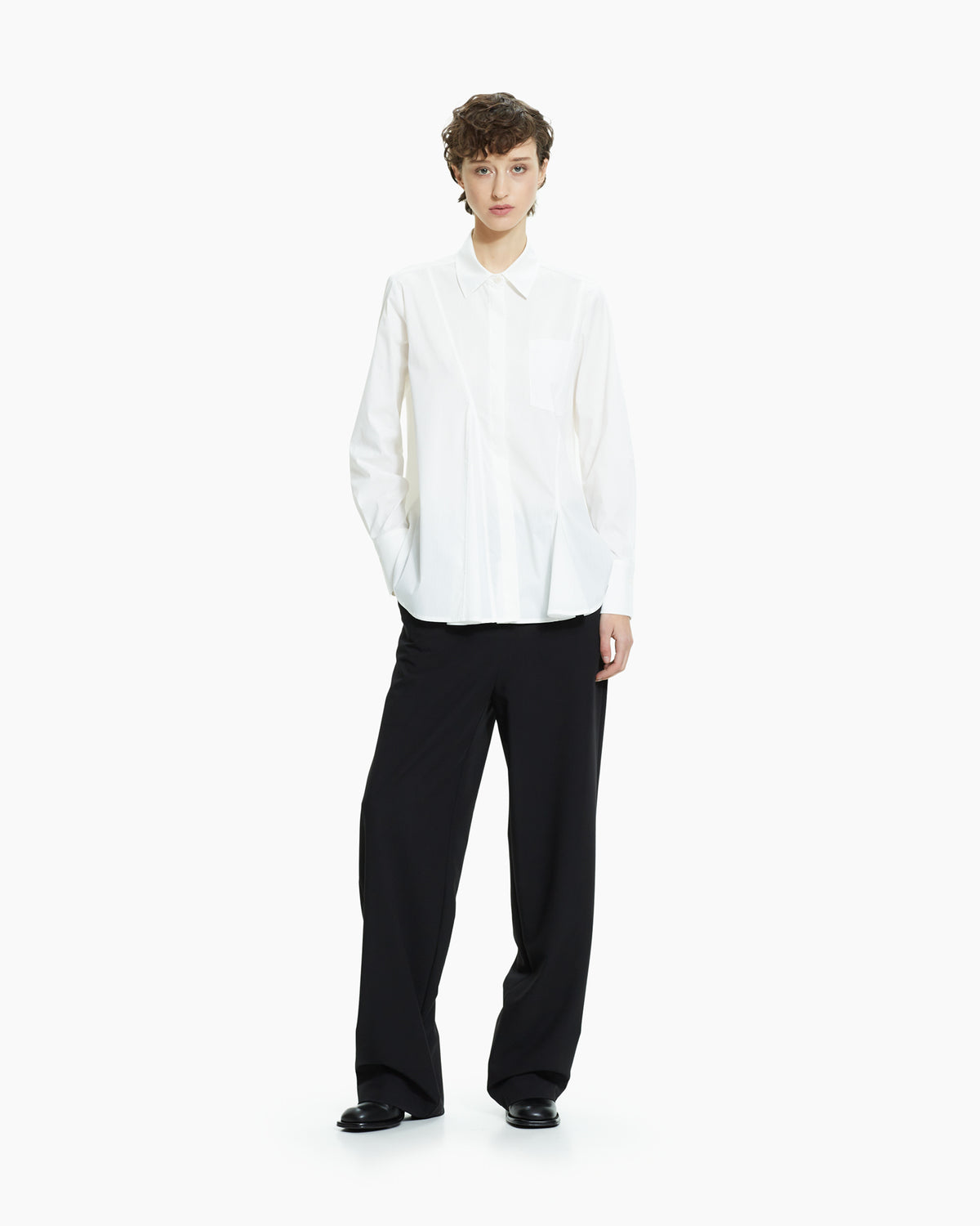 MLO Camicia con tagli asimmetrici BIANCO