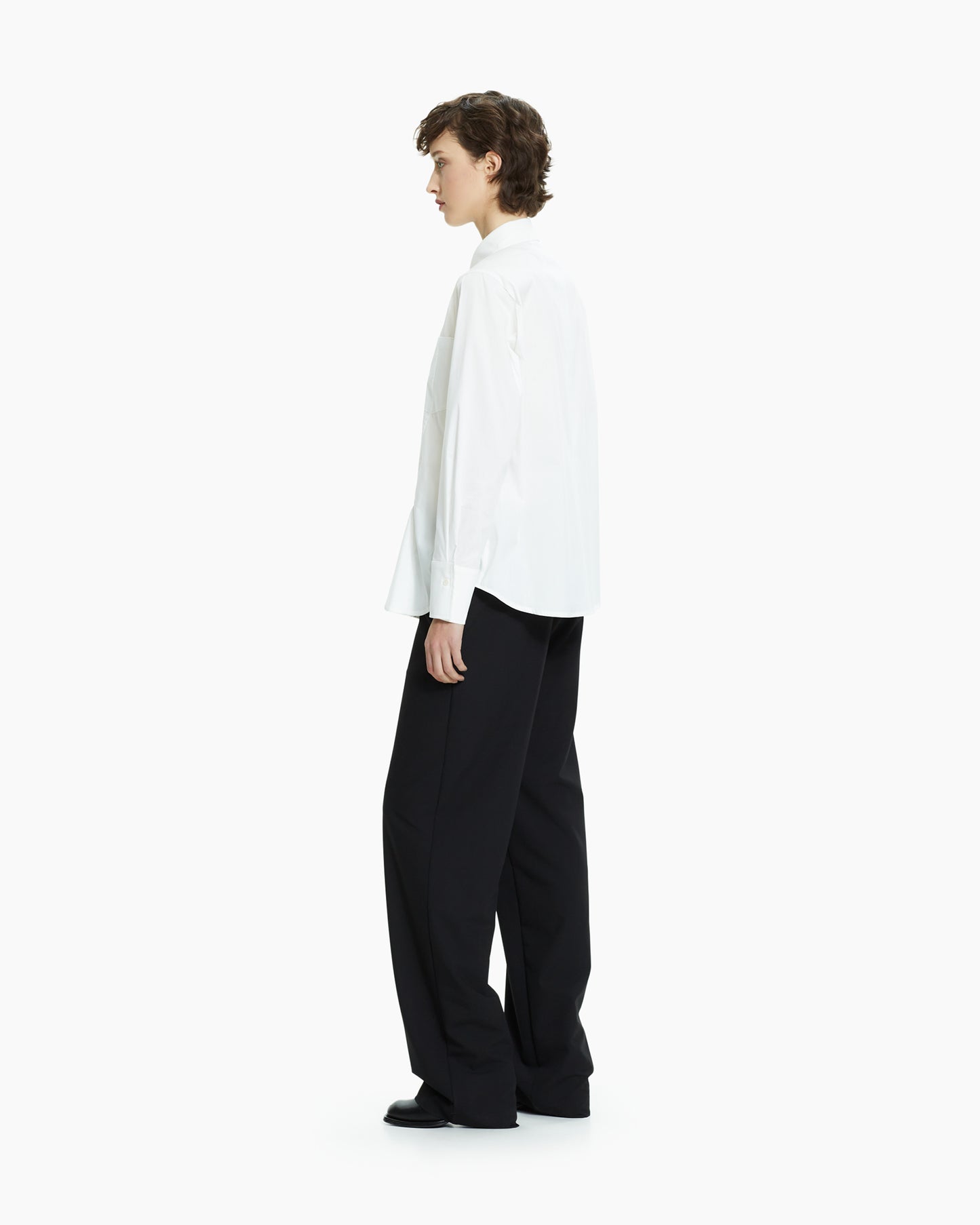 MLO Camicia con tagli asimmetrici BIANCO