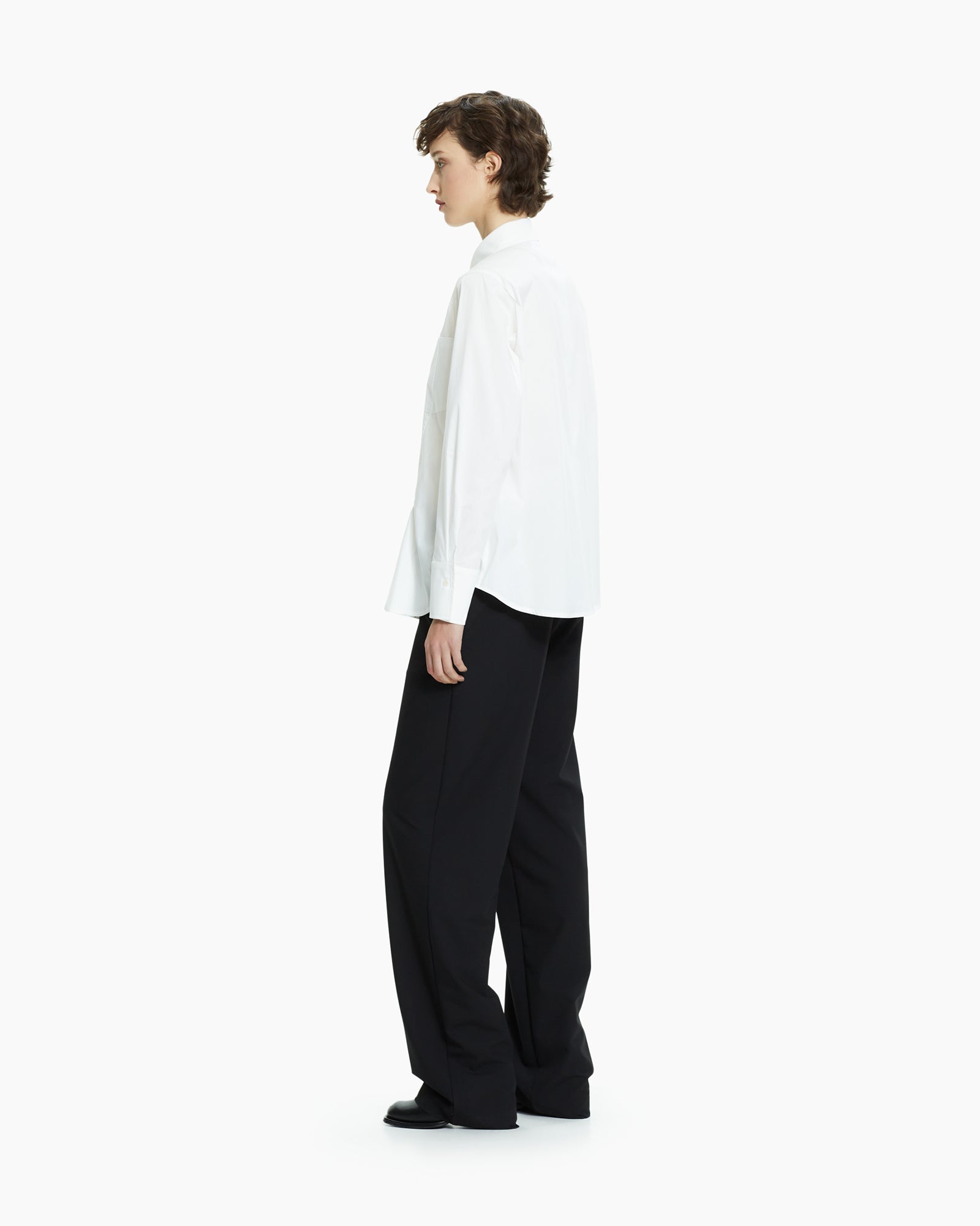 MLO Camicia con tagli asimmetrici BIANCO