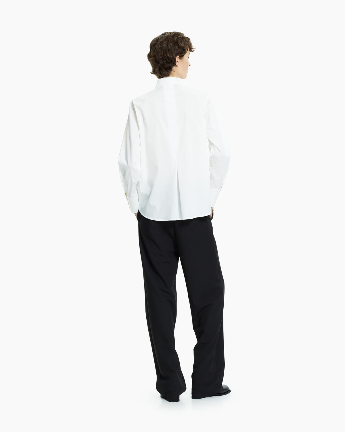 MLO Camicia con tagli asimmetrici BIANCO