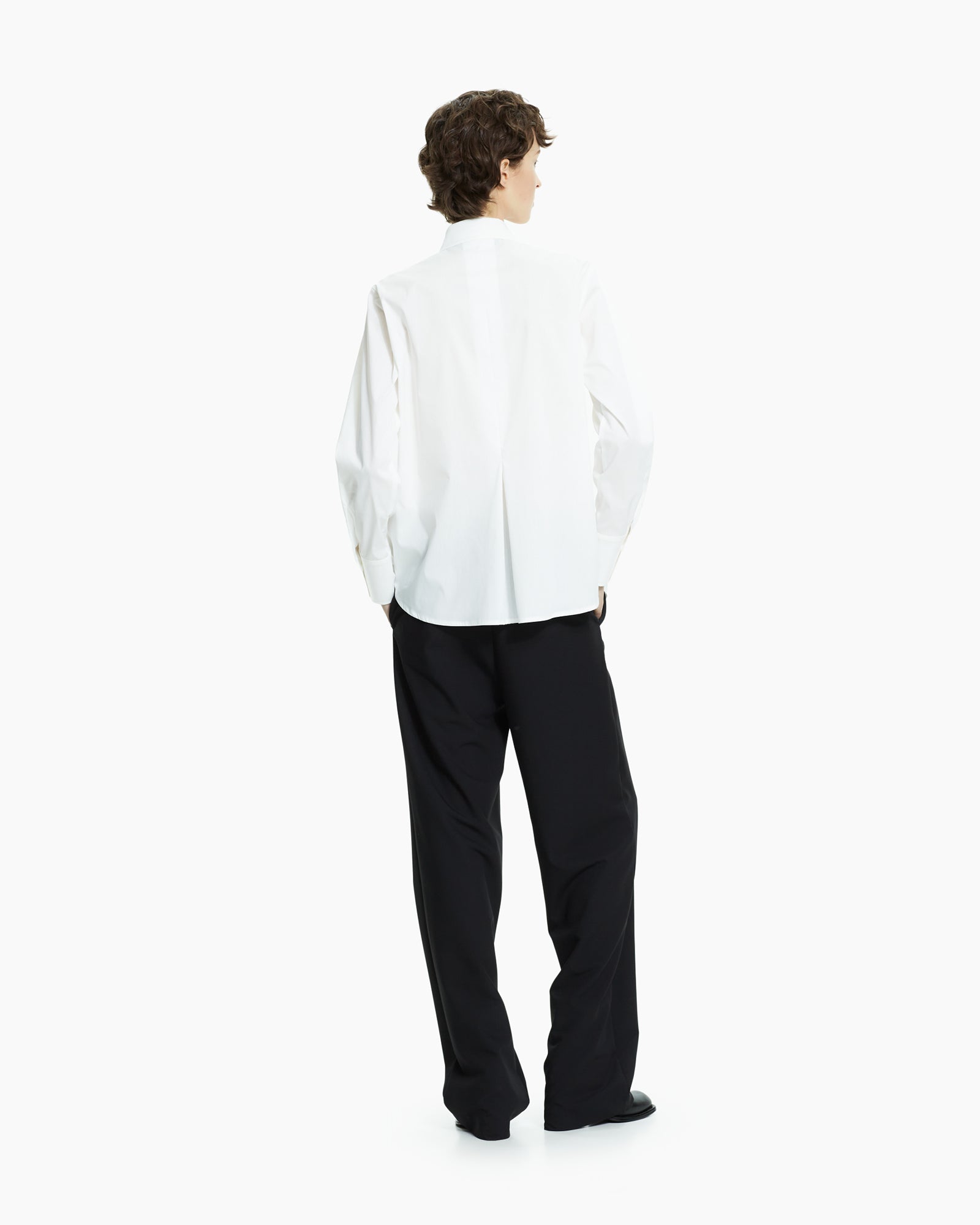 MLO Camicia con tagli asimmetrici BIANCO