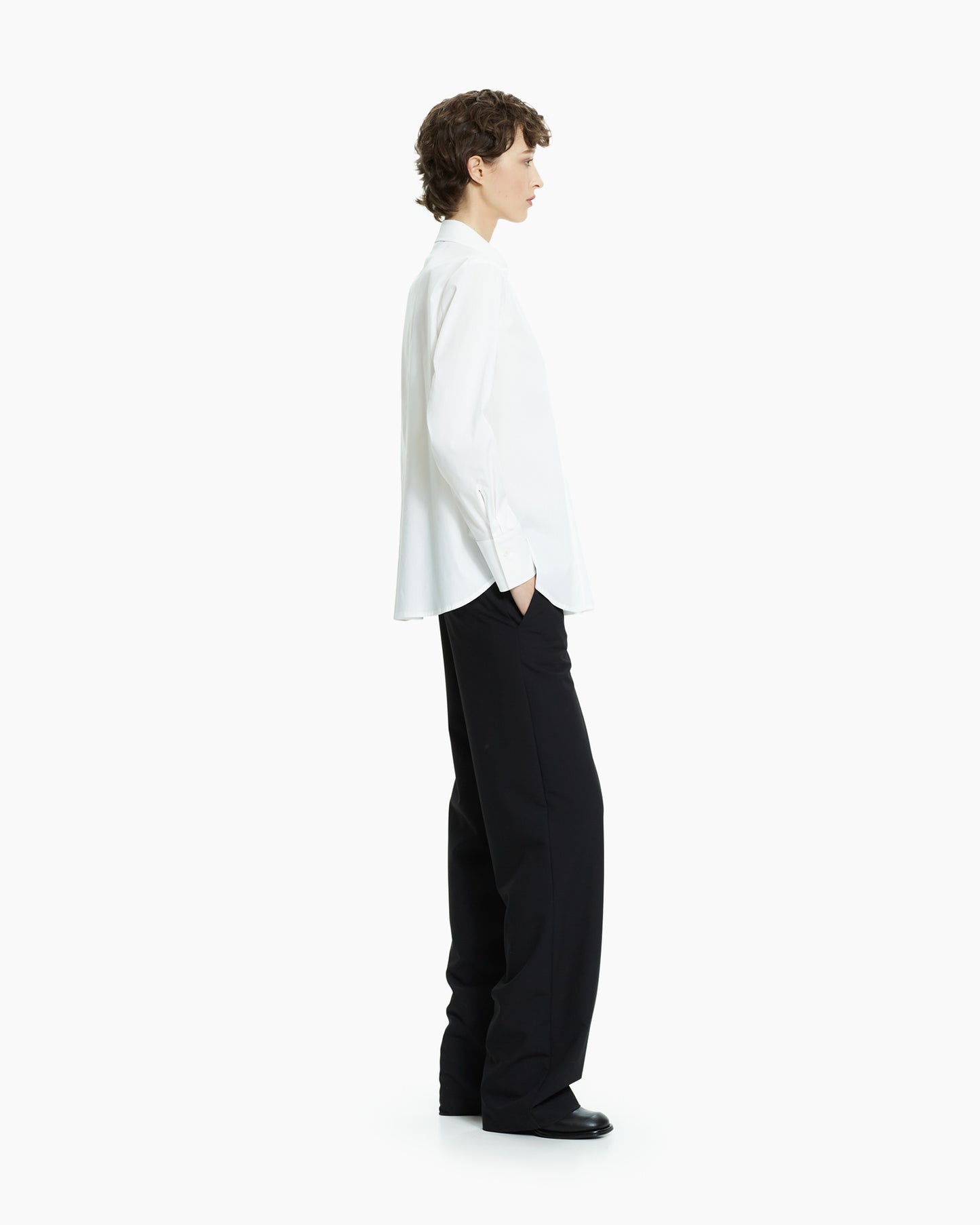 MLO Camicia con tagli asimmetrici BIANCO