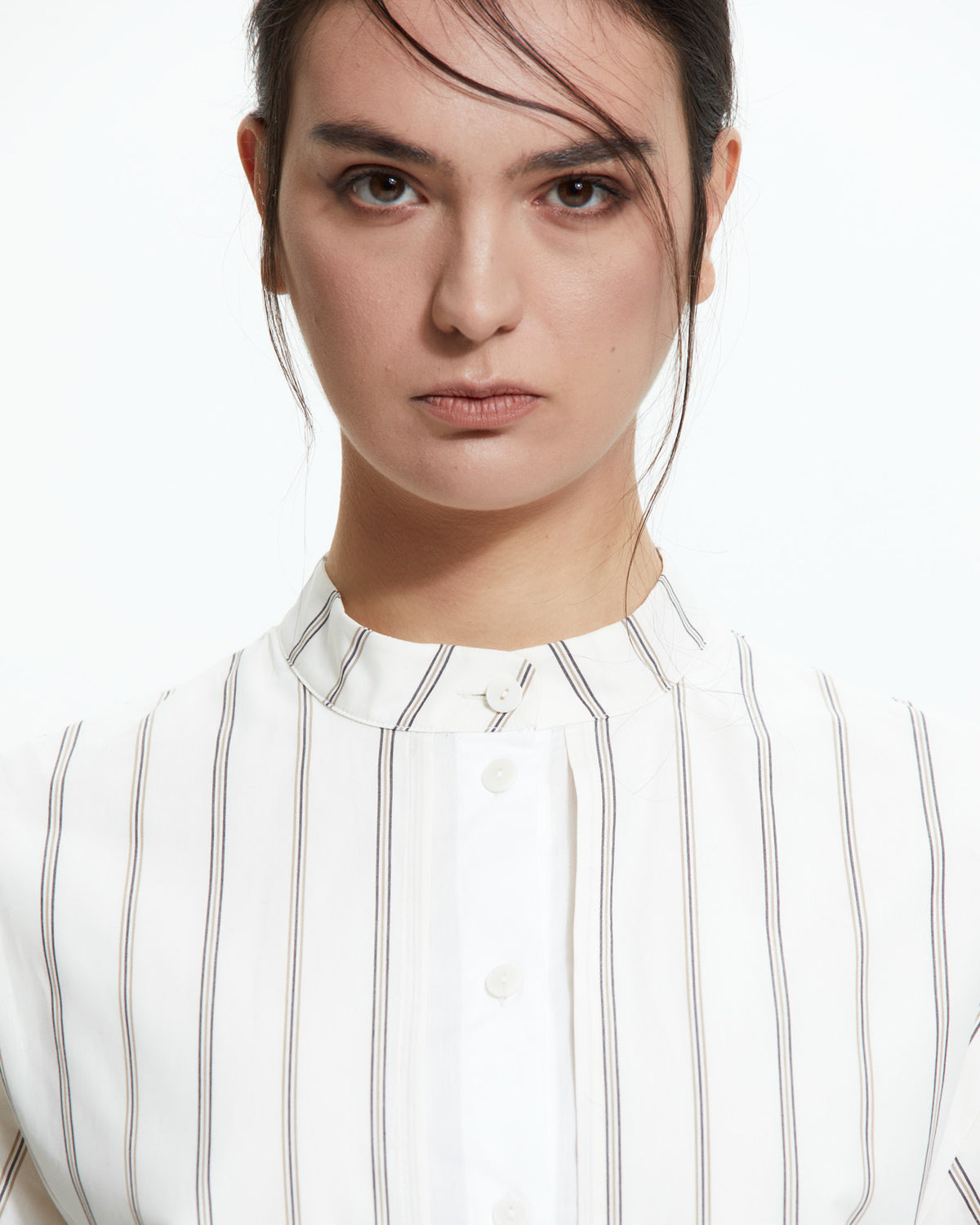 MLO Camicia layered gessata MULTICOLOR