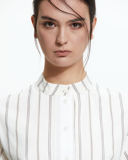 MLO Camicia layered gessata MULTICOLOR