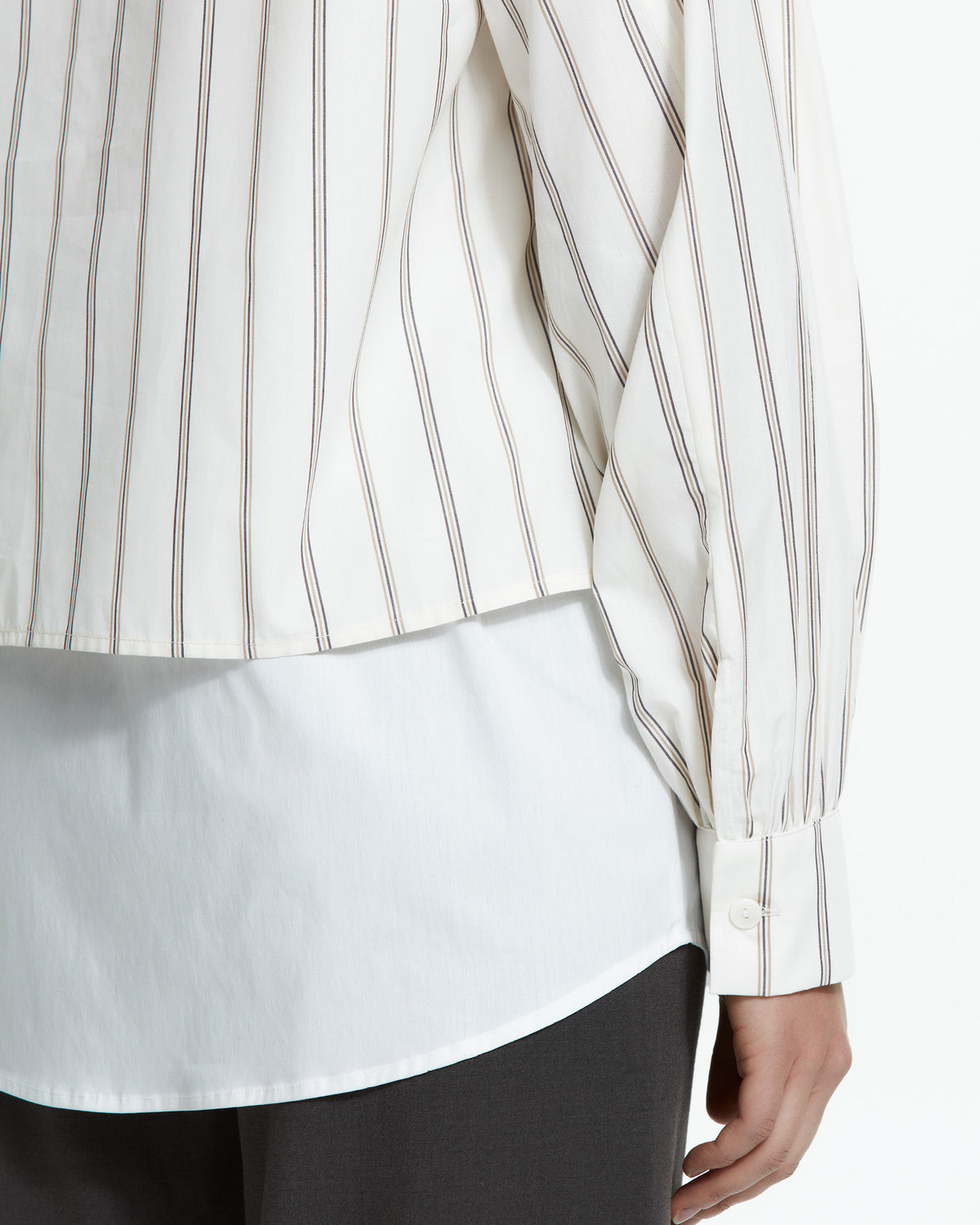 MLO Camicia layered gessata MULTICOLOR