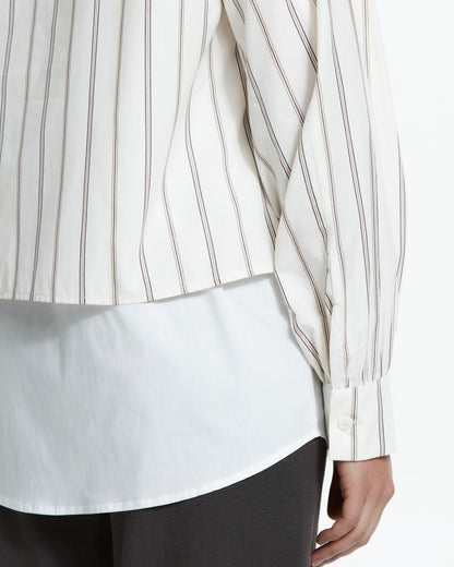 MLO Camicia layered gessata MULTICOLOR