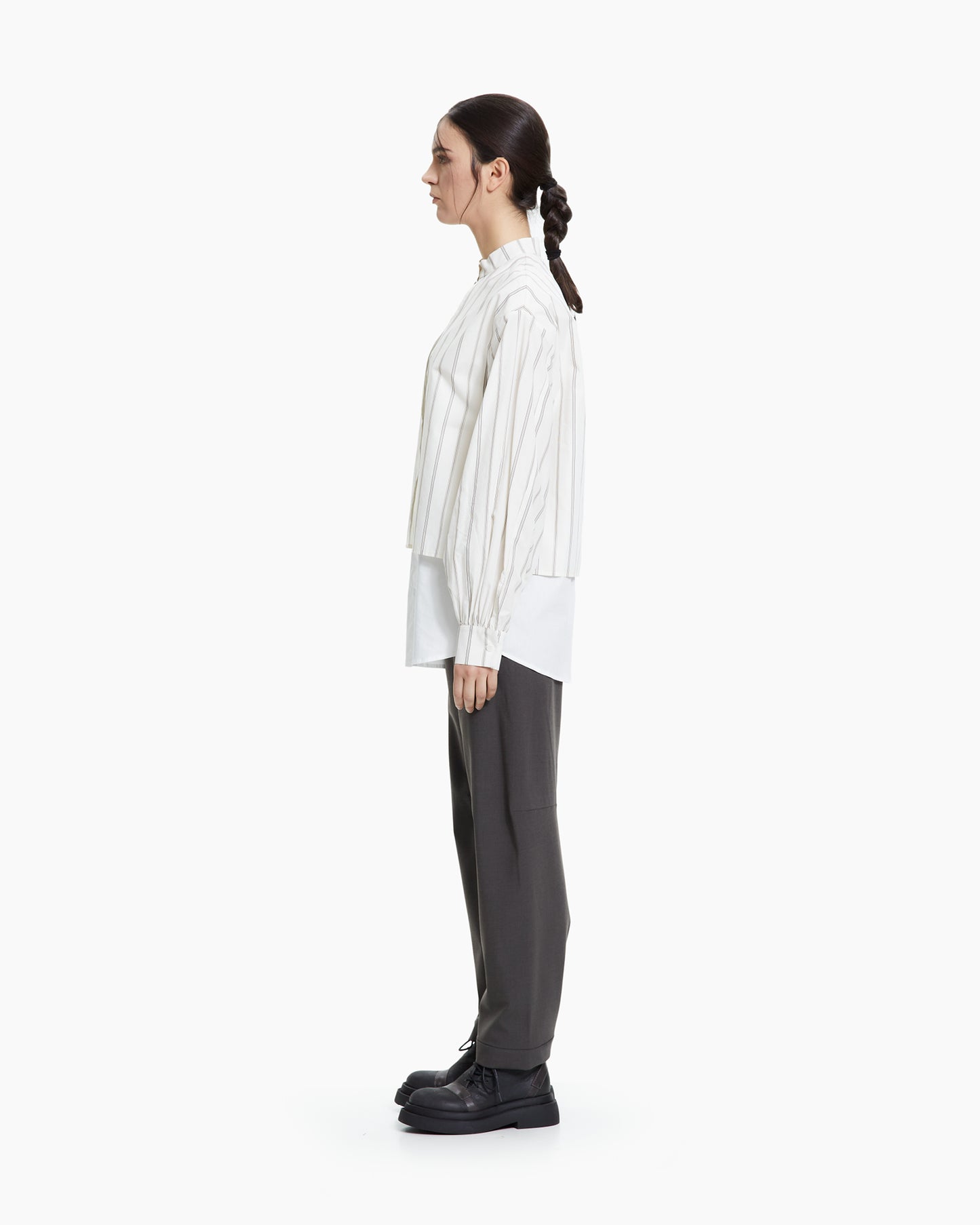 MLO Camicia layered gessata MULTICOLOR