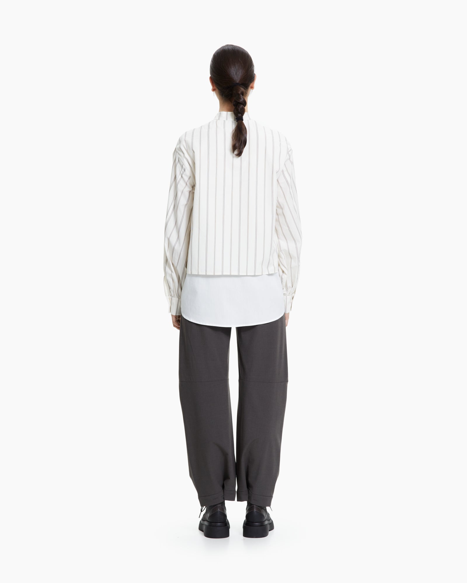 MLO Camicia layered gessata MULTICOLOR
