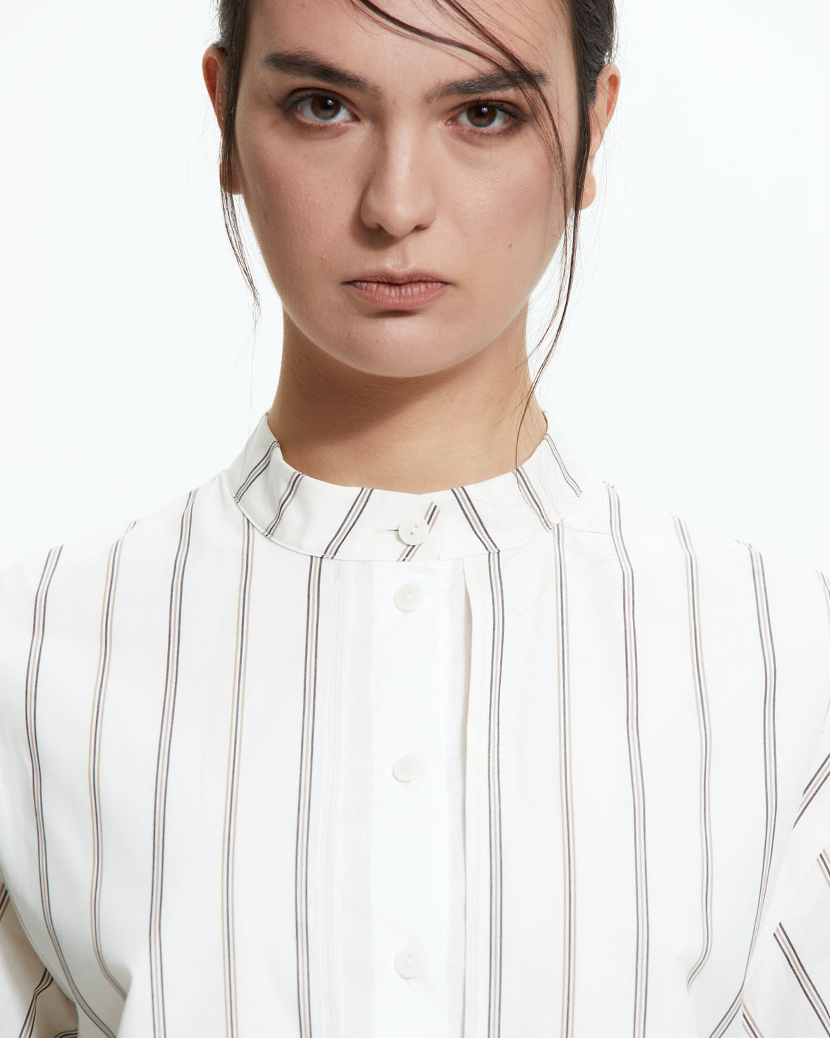 MLO Camicia layered gessata MULTICOLOR