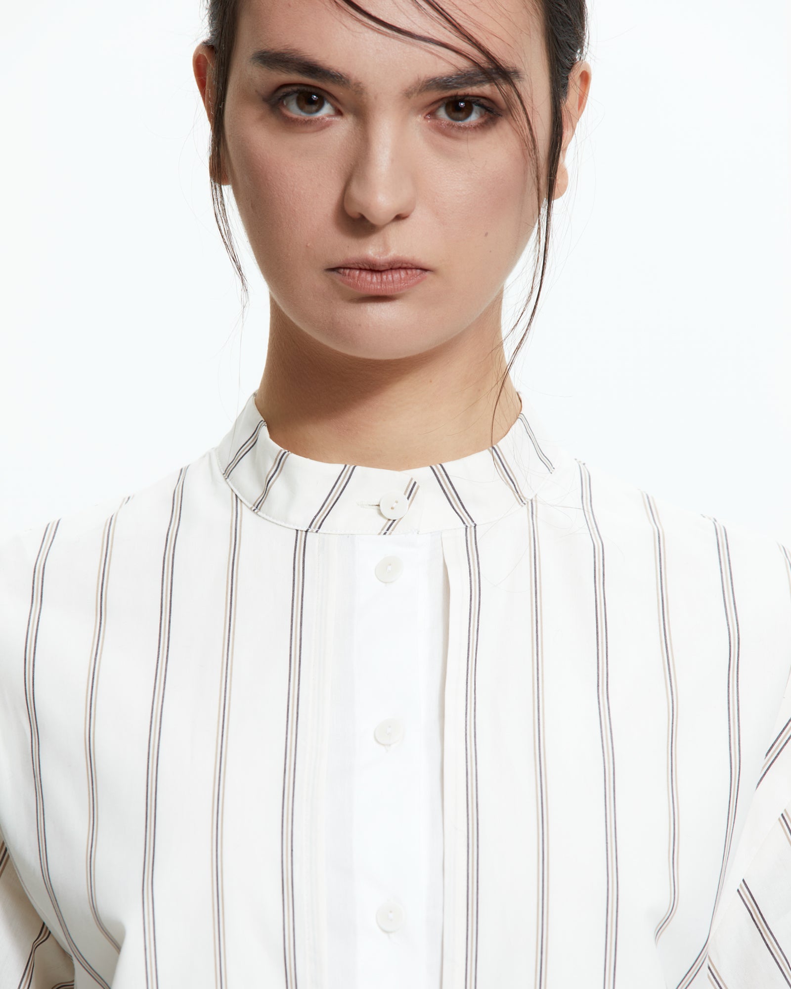 MLO Camicia layered gessata MULTICOLOR