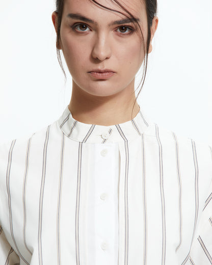 MLO Camicia layered gessata MULTICOLOR