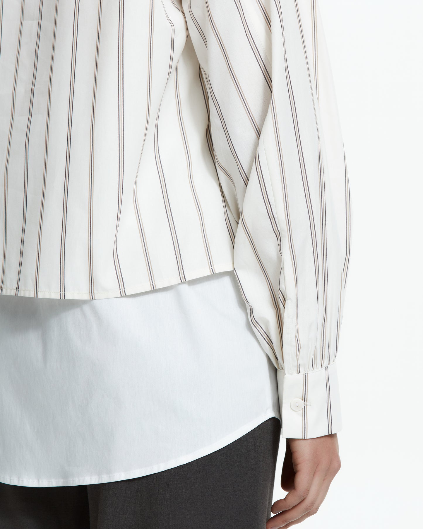 MLO Camicia layered gessata MULTICOLOR