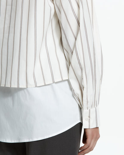 MLO Camicia layered gessata MULTICOLOR