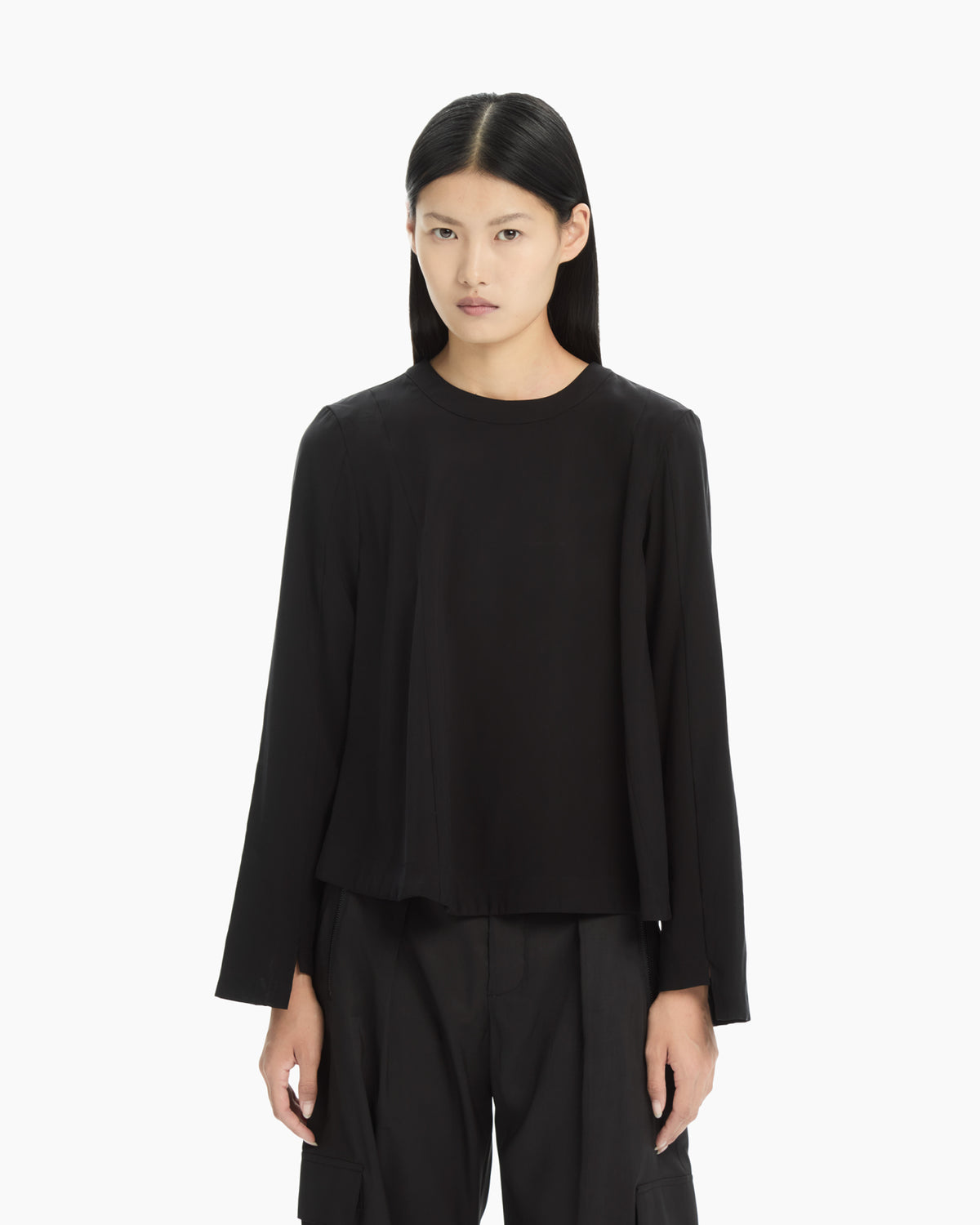 MLO Blusa fluida NERO
