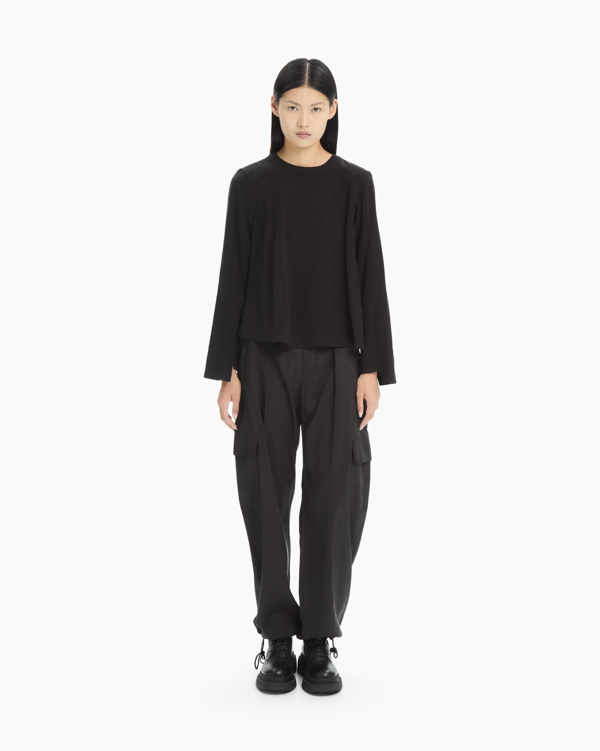 MLO Blusa fluida NERO