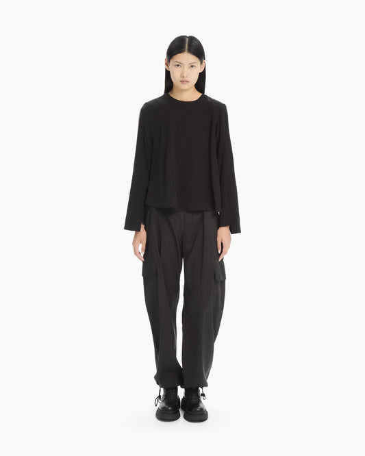 MLO Blusa fluida NERO