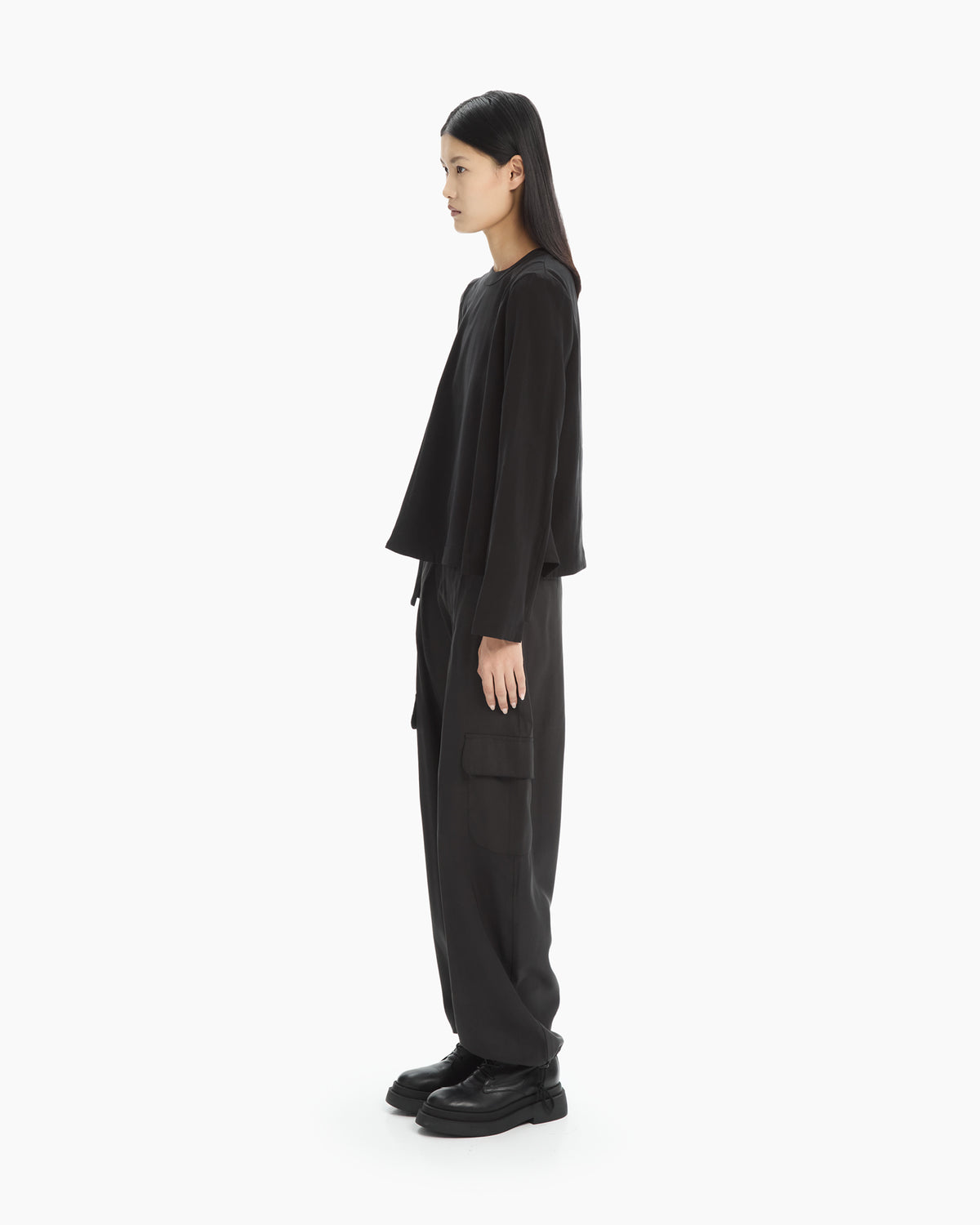 MLO Blusa fluida NERO