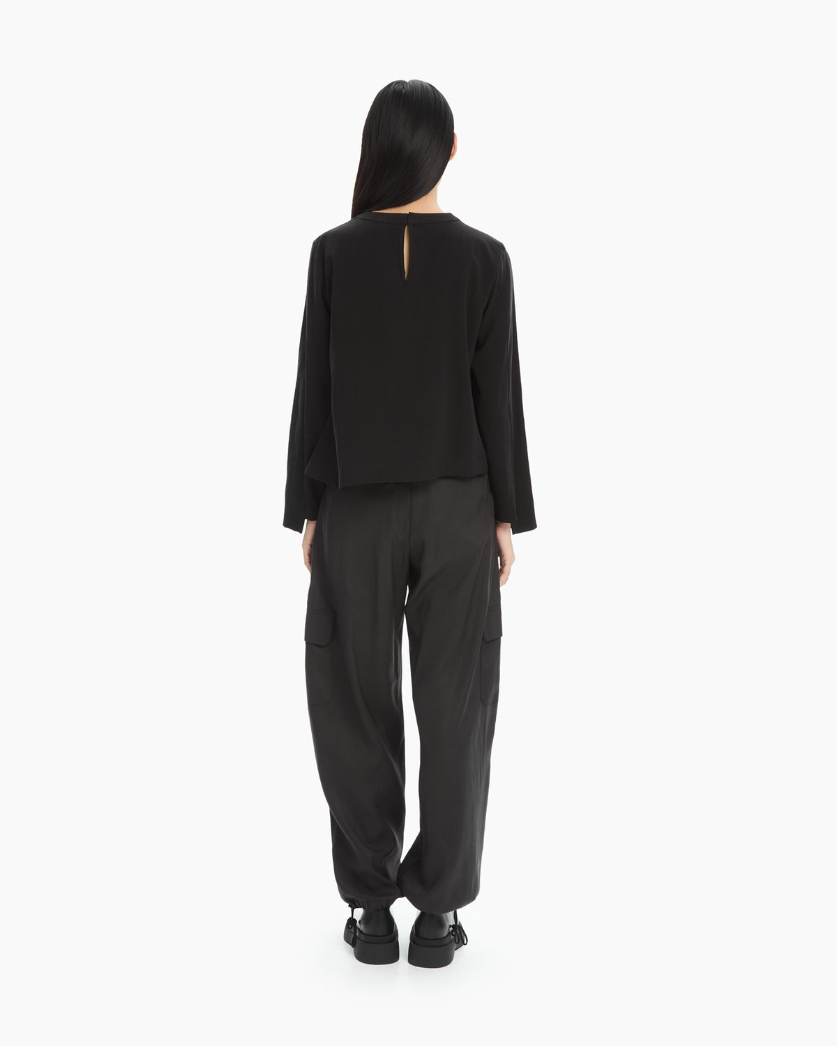 MLO Blusa fluida NERO
