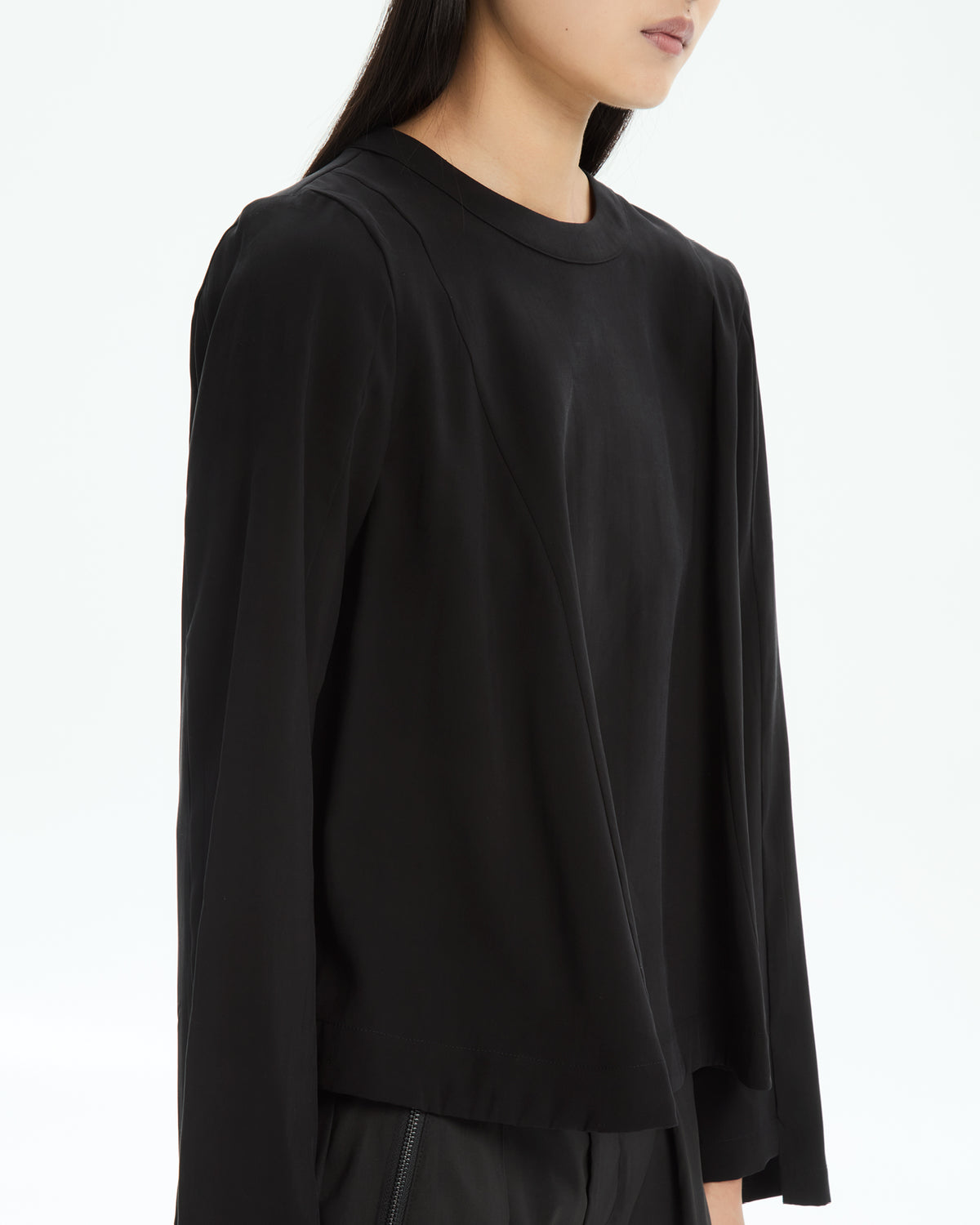 MLO Blusa fluida NERO
