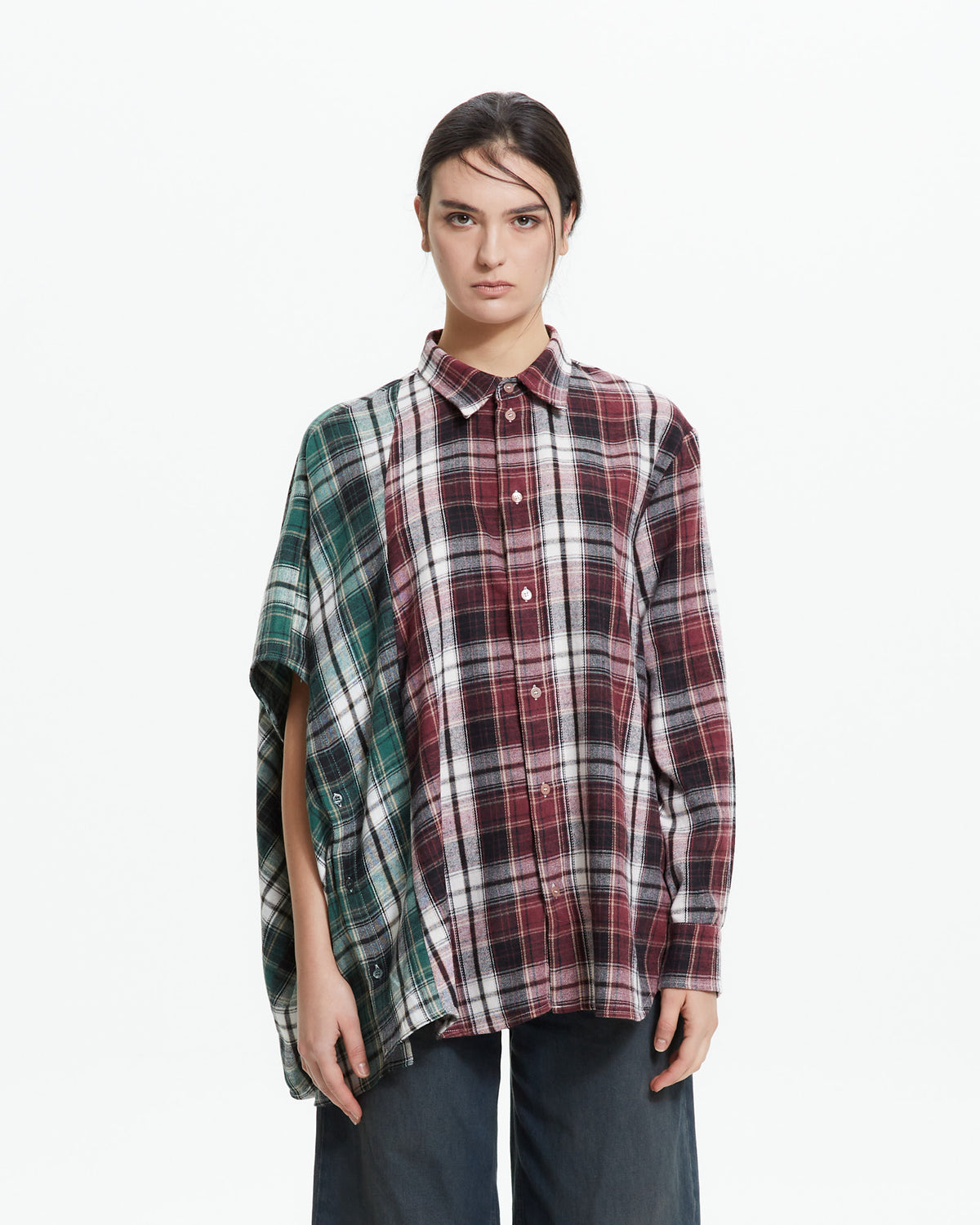MLO Camicia asimmetrica decostruita ROSSO