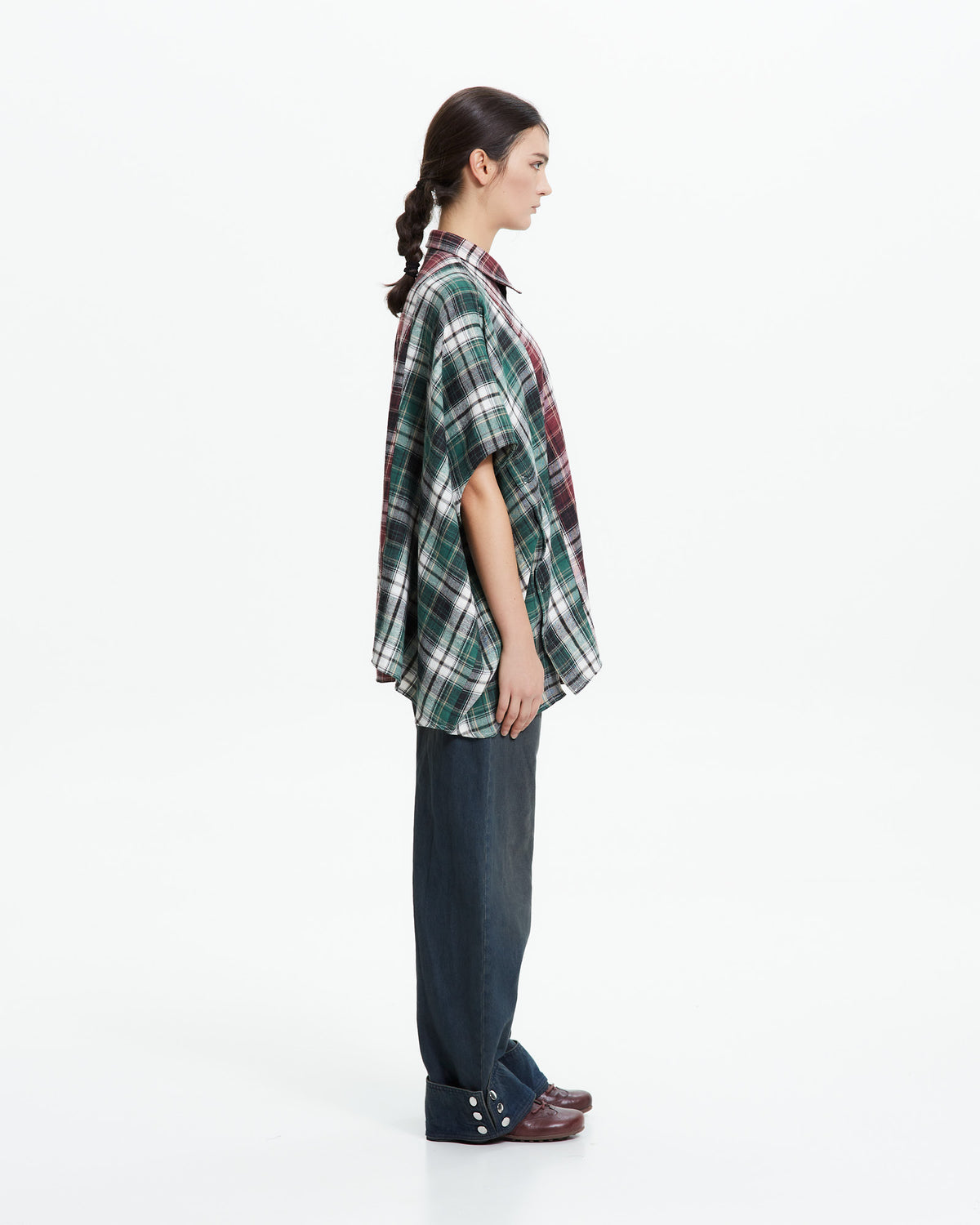 MLO Camicia asimmetrica decostruita ROSSO
