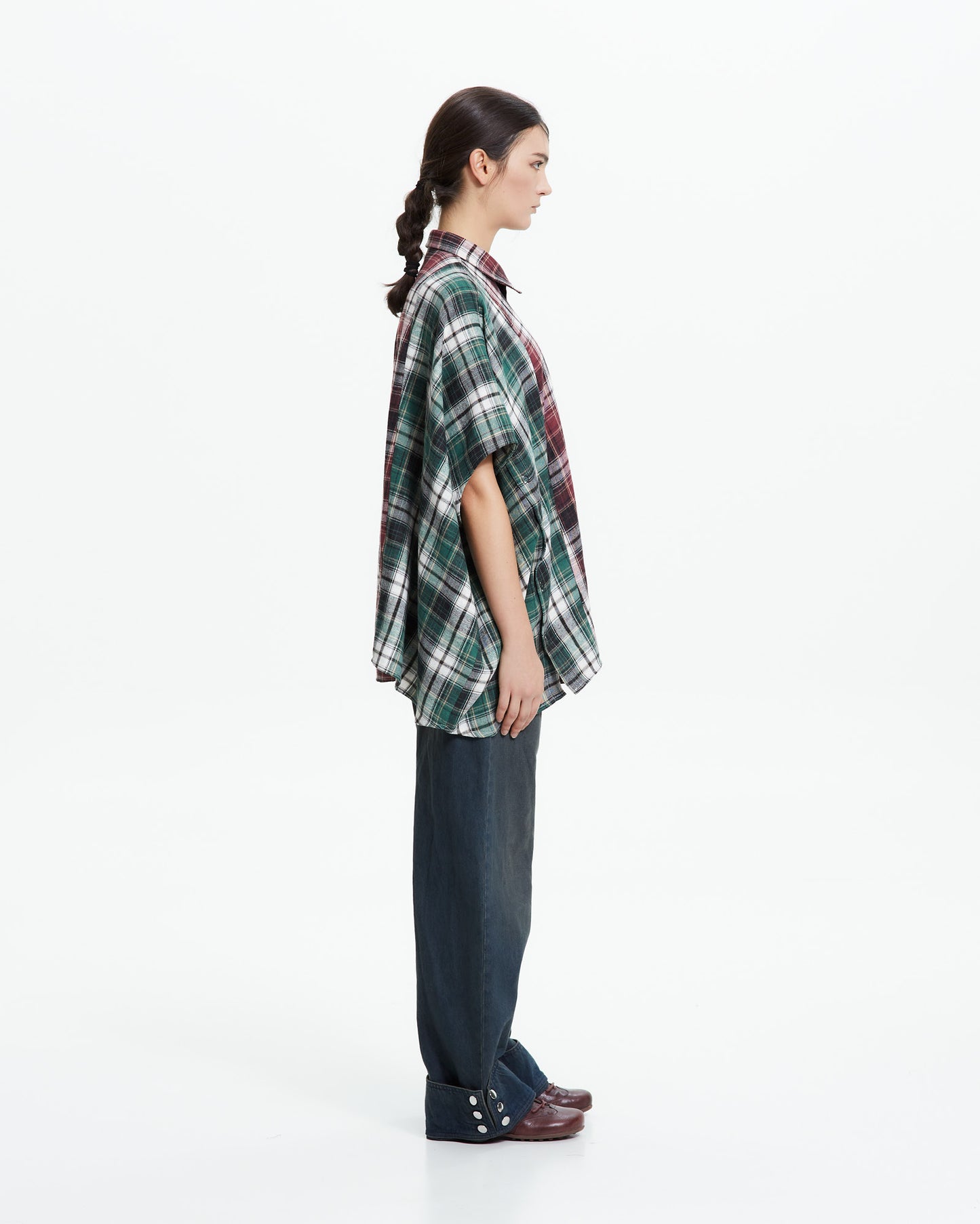 MLO Camicia asimmetrica decostruita ROSSO