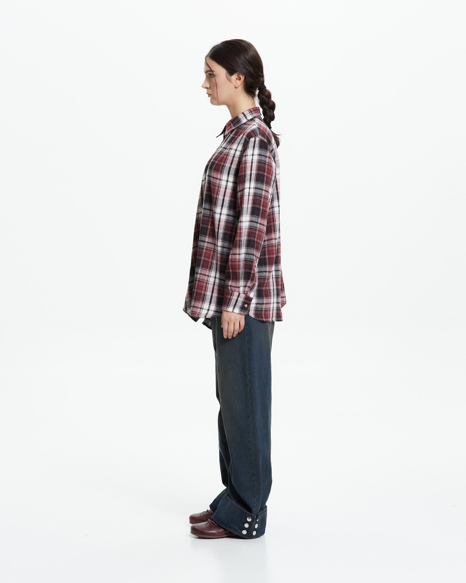 MLO Camicia asimmetrica decostruita ROSSO