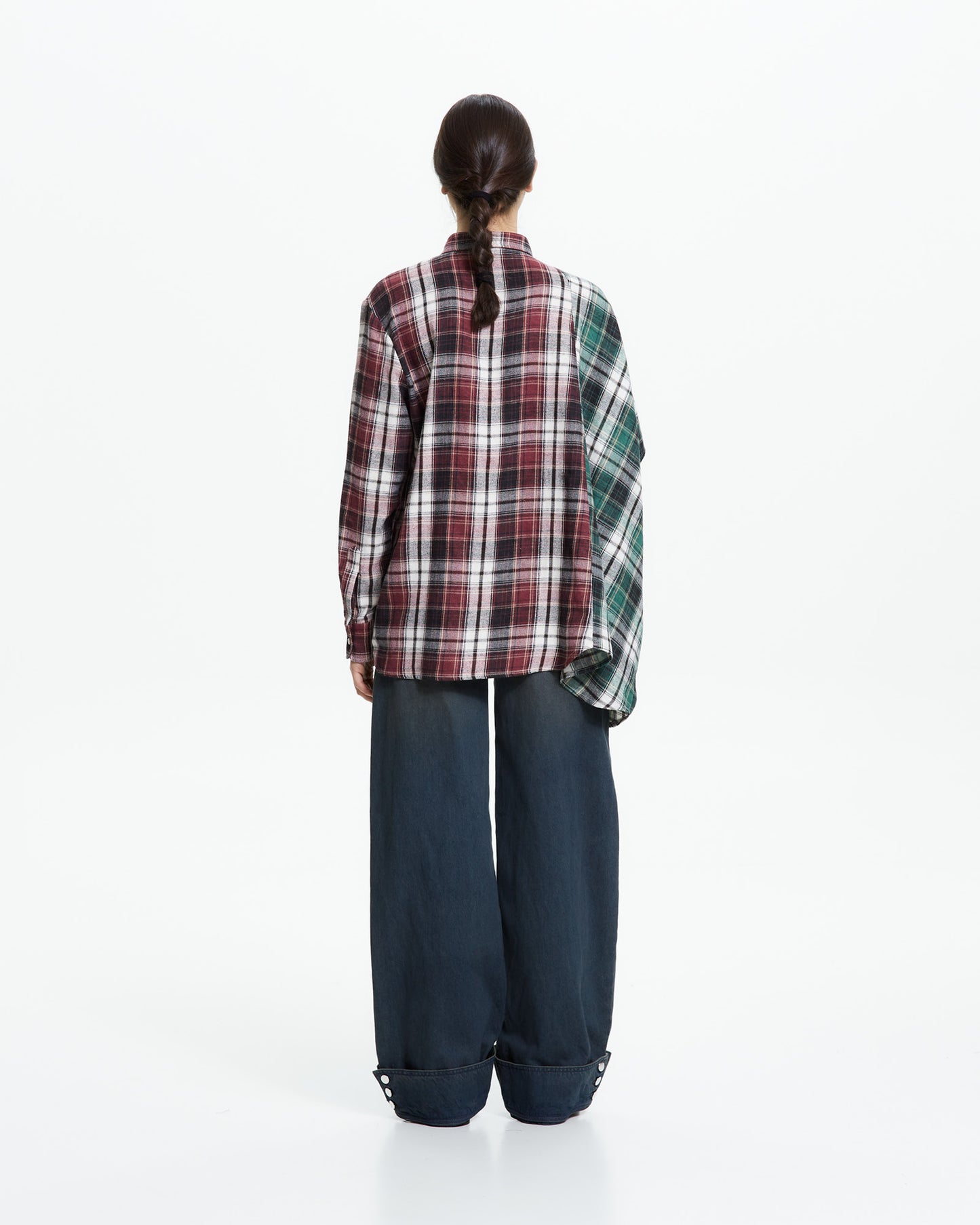 MLO Camicia asimmetrica decostruita ROSSO