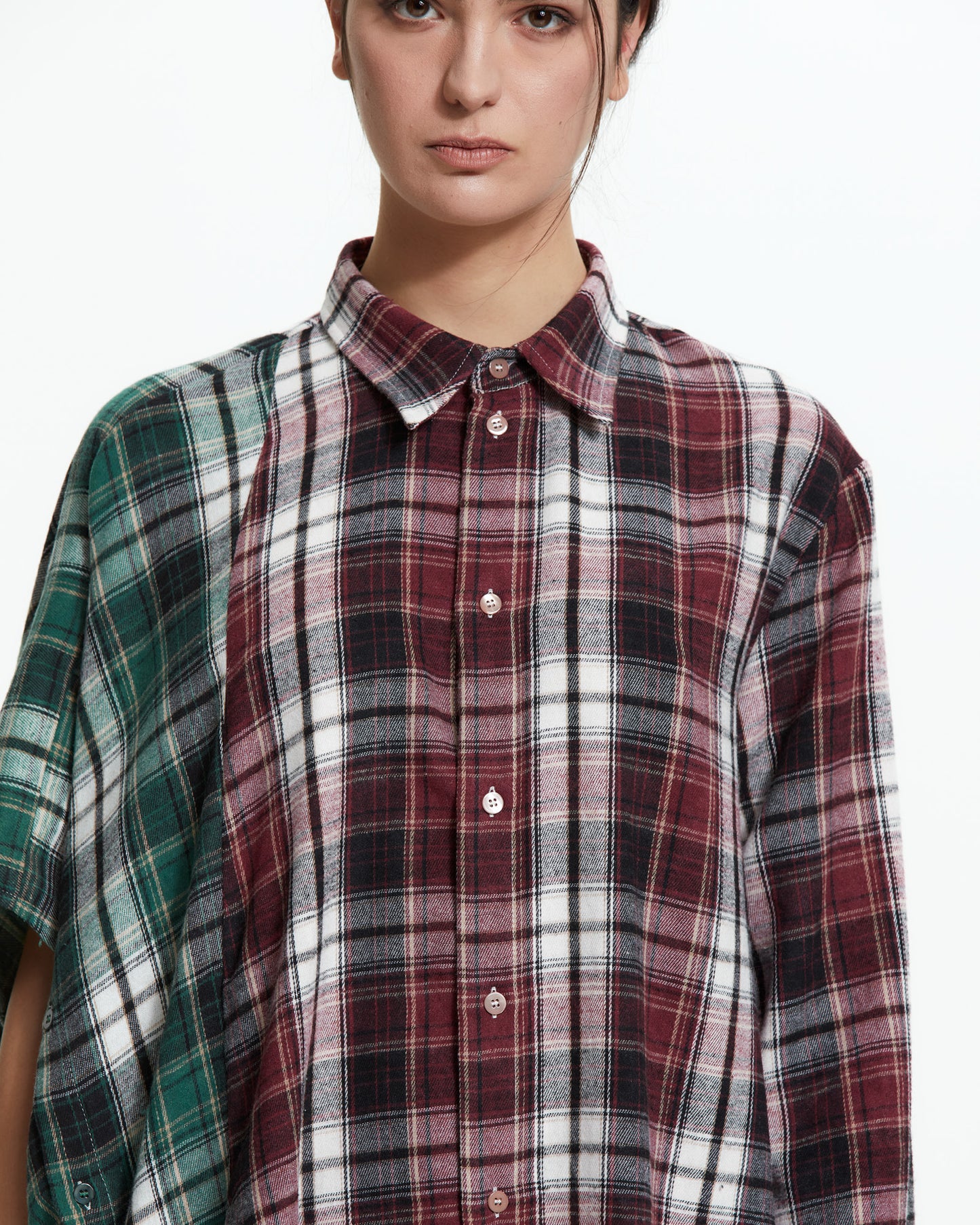 MLO Camicia asimmetrica decostruita ROSSO