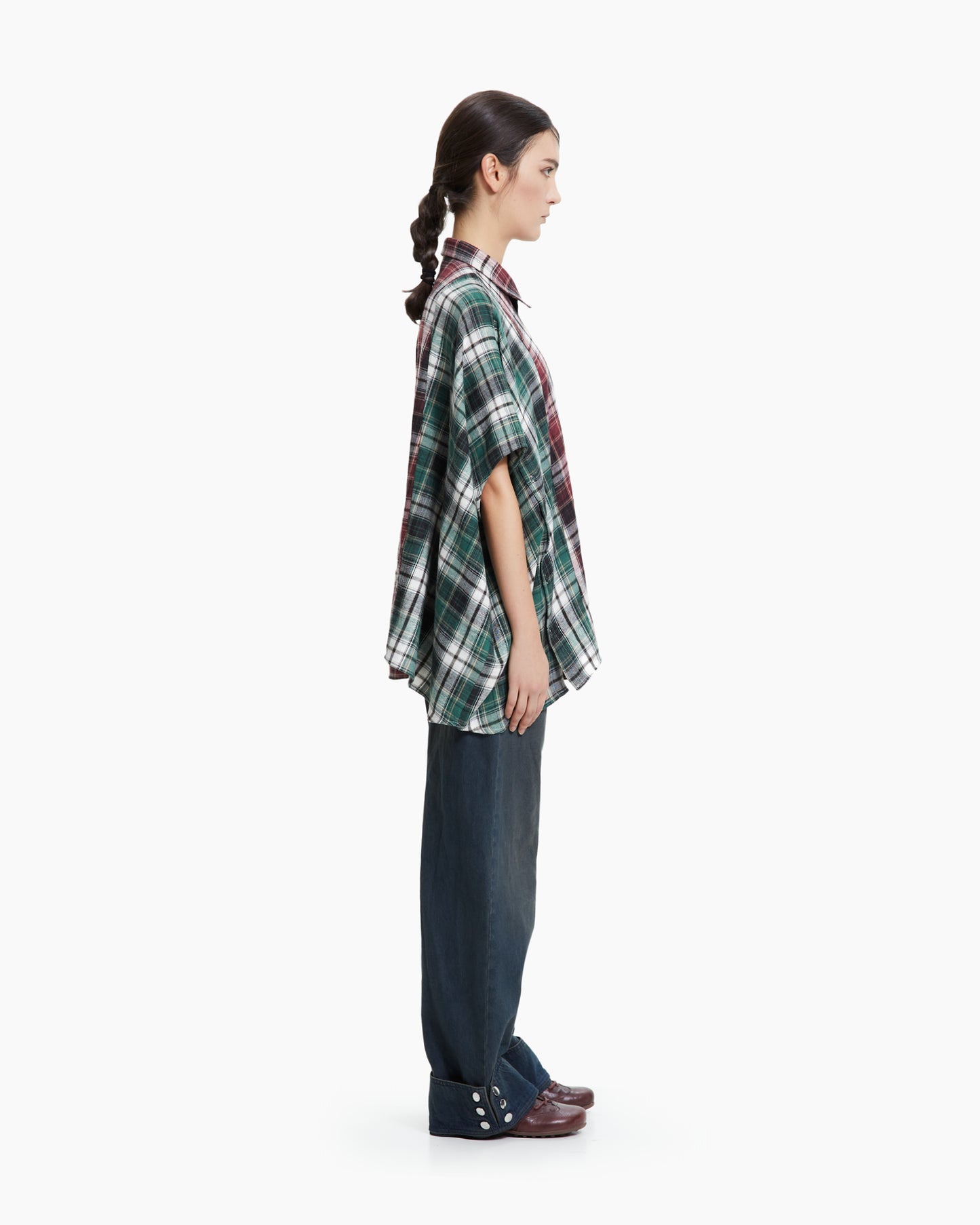 MLO Camicia asimmetrica decostruita ROSSO