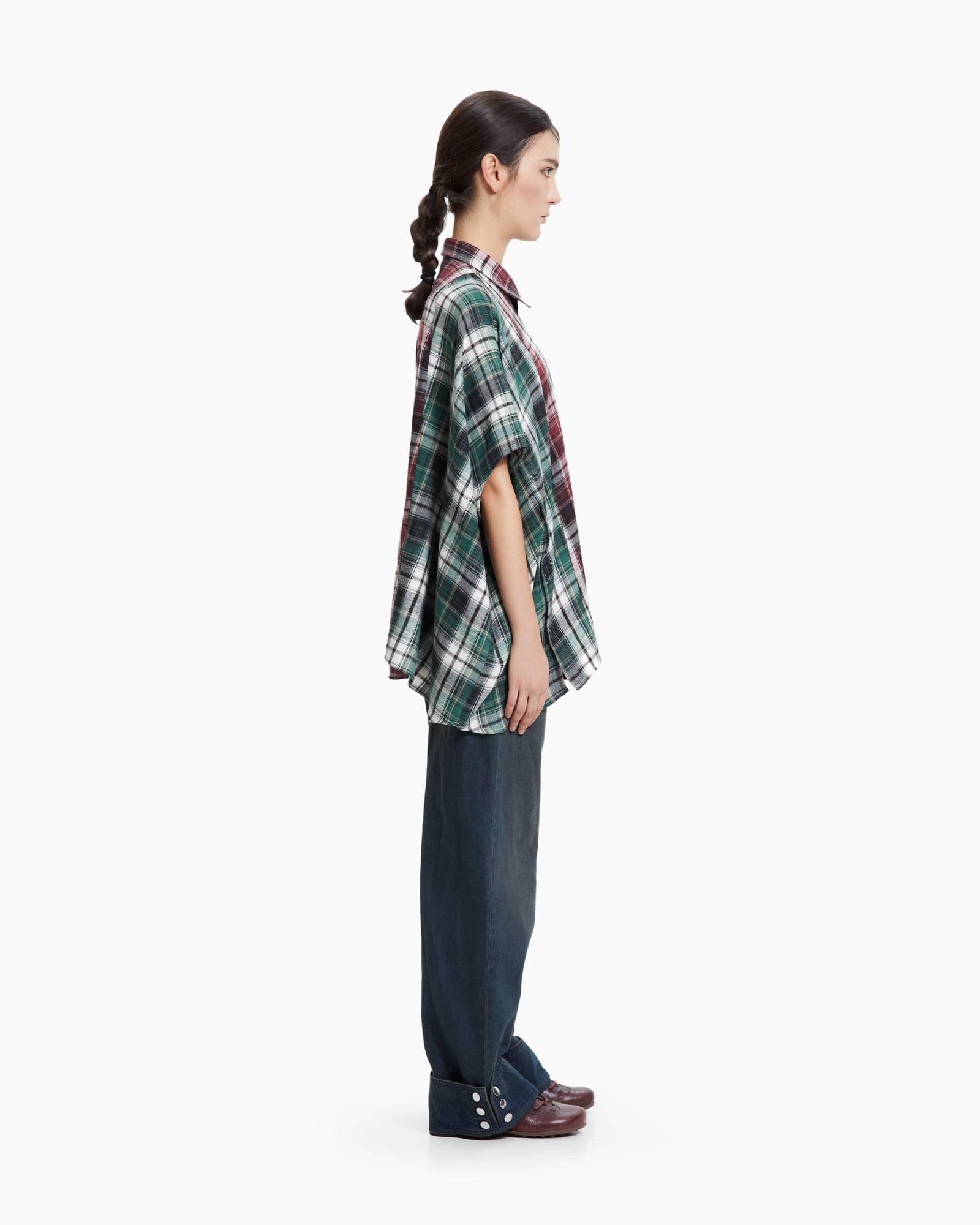 MLO Camicia asimmetrica decostruita ROSSO