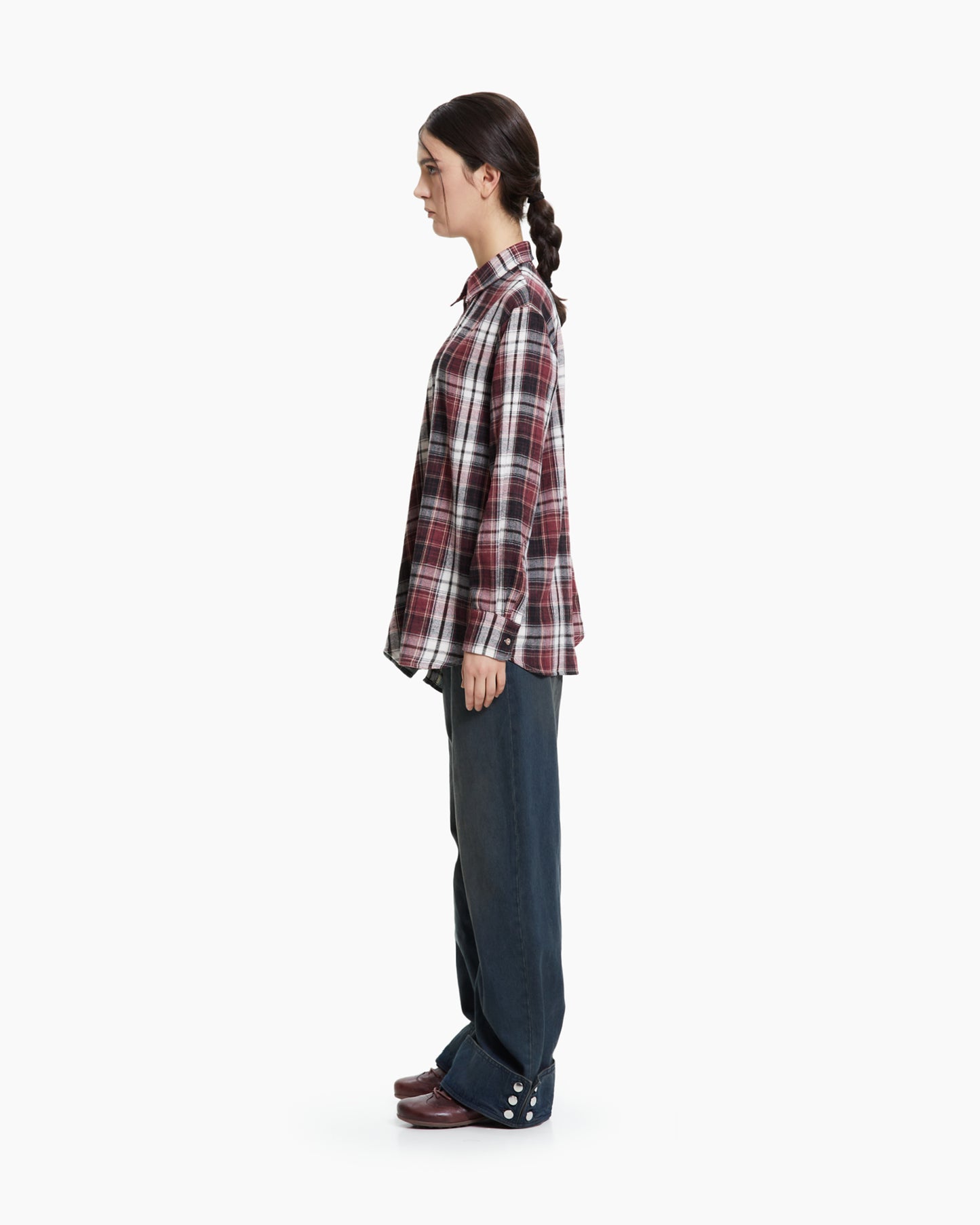 MLO Camicia asimmetrica decostruita ROSSO