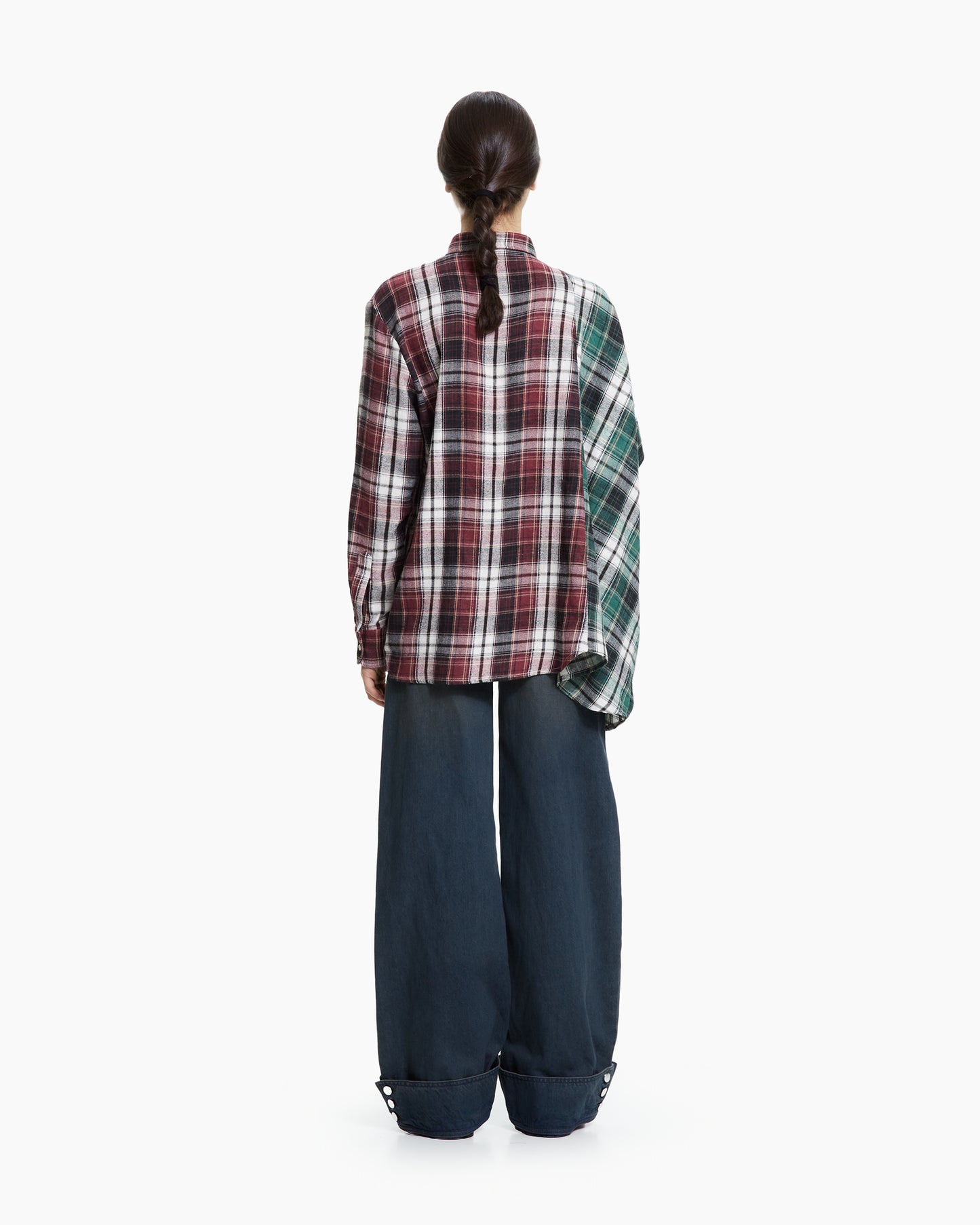 MLO Camicia asimmetrica decostruita ROSSO