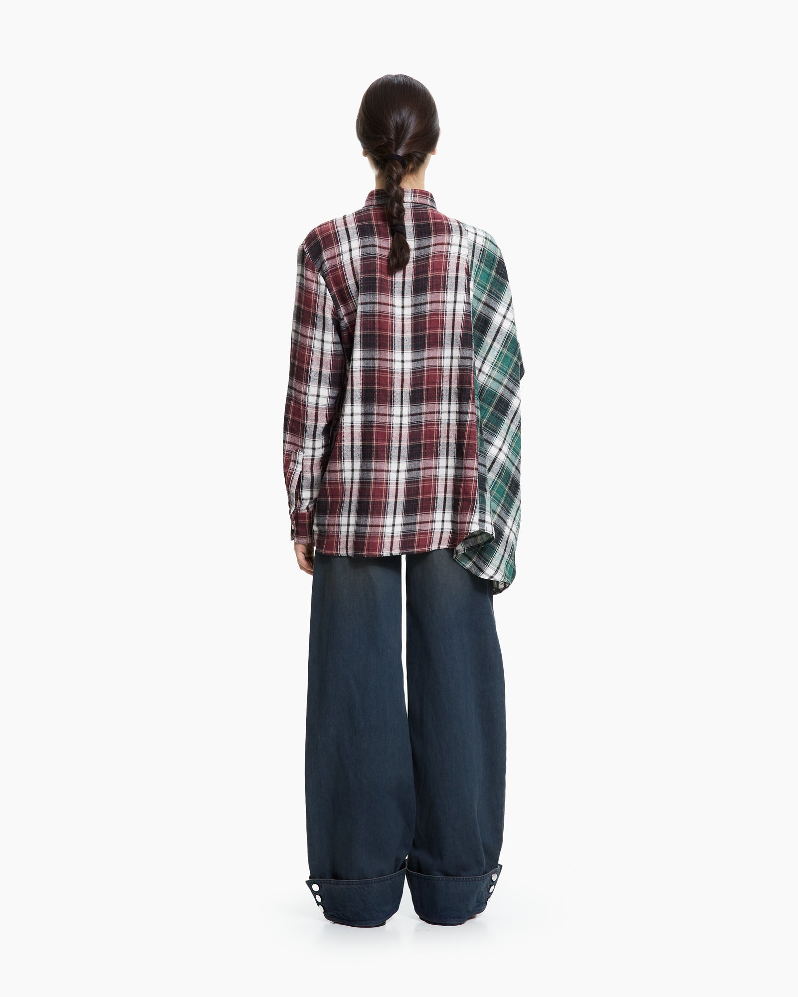 MLO Camicia asimmetrica decostruita ROSSO