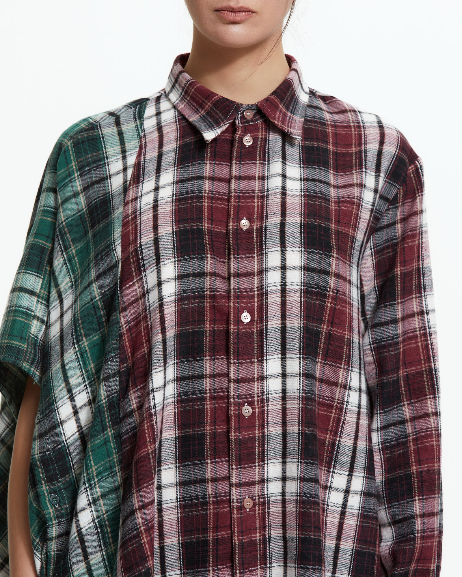 MLO Camicia asimmetrica decostruita ROSSO