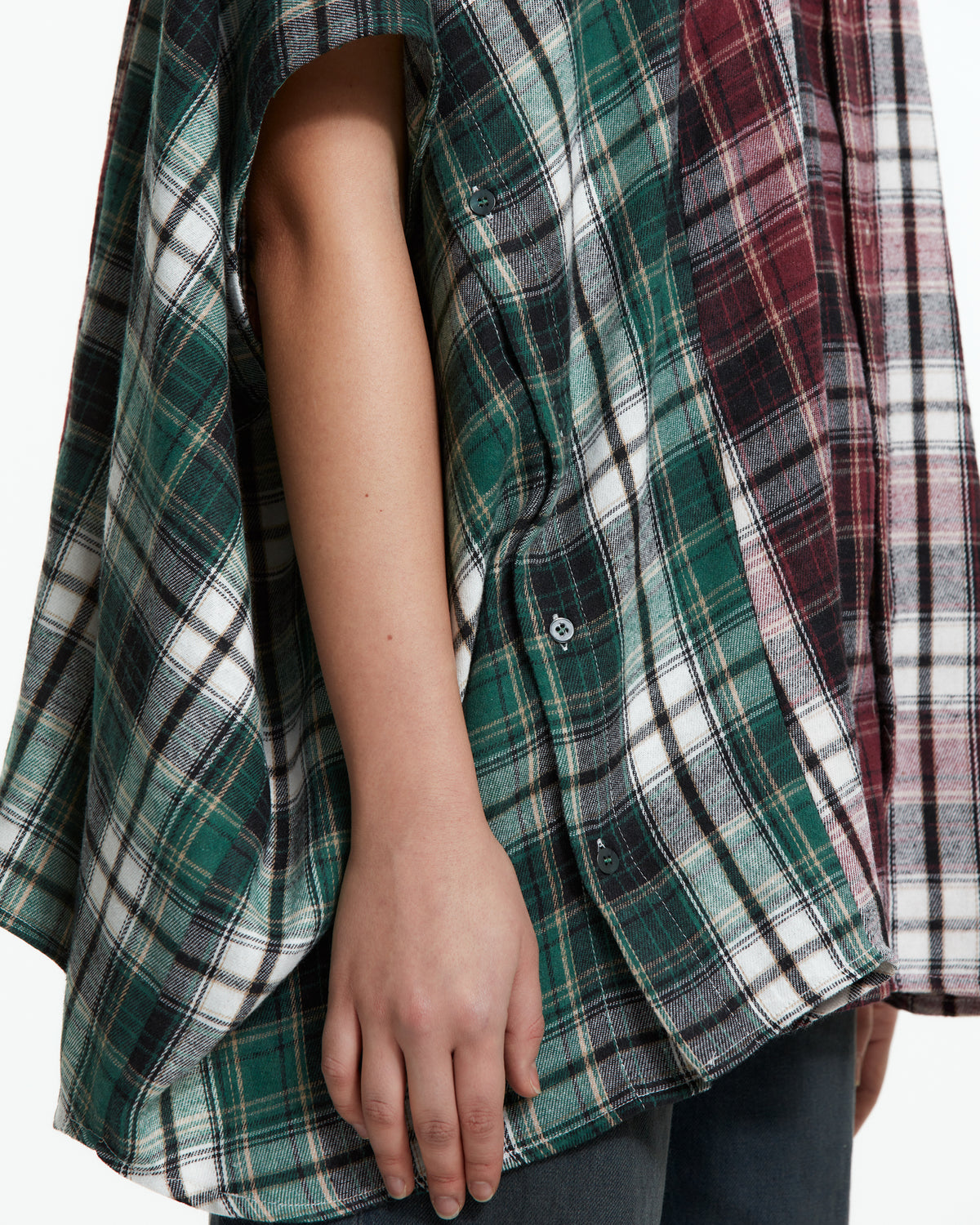 MLO Camicia asimmetrica decostruita ROSSO