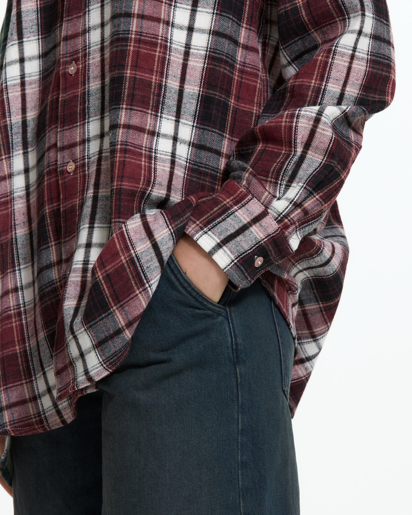 MLO Camicia asimmetrica decostruita ROSSO