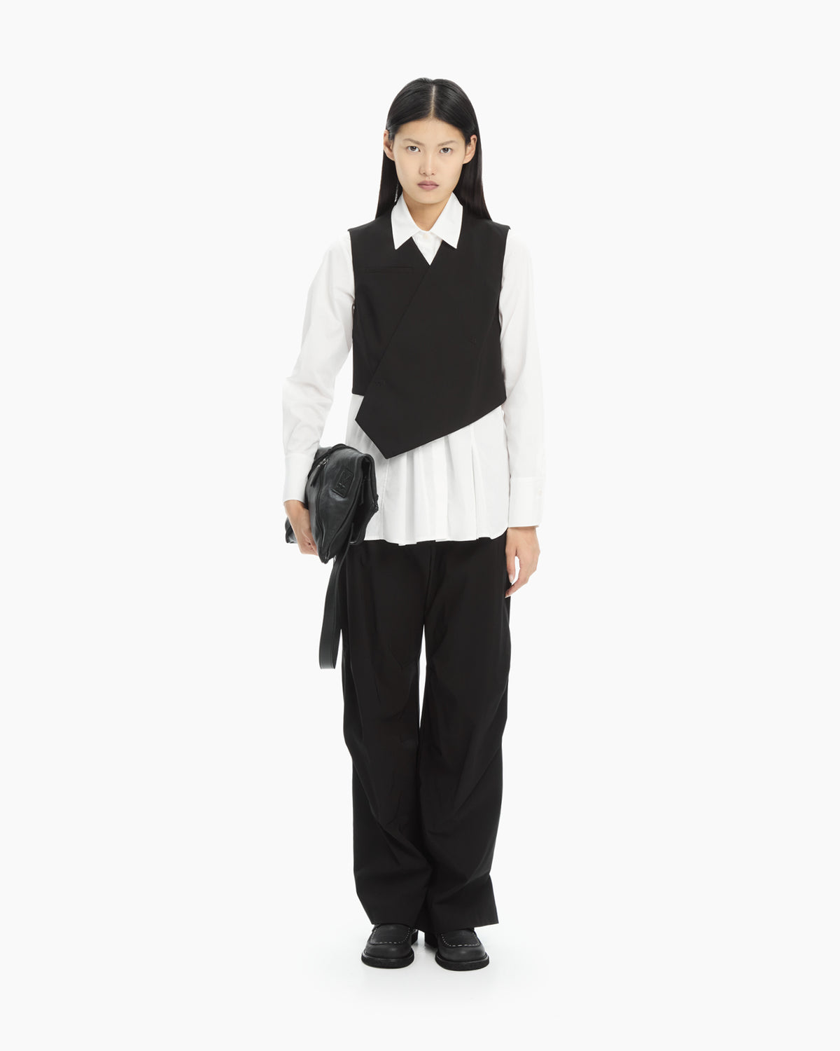 MLO Pantalone con dettaglio sul fondo NERO