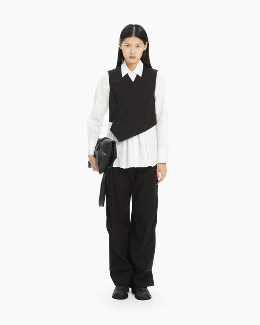 MLO Pantalone con dettaglio sul fondo NERO