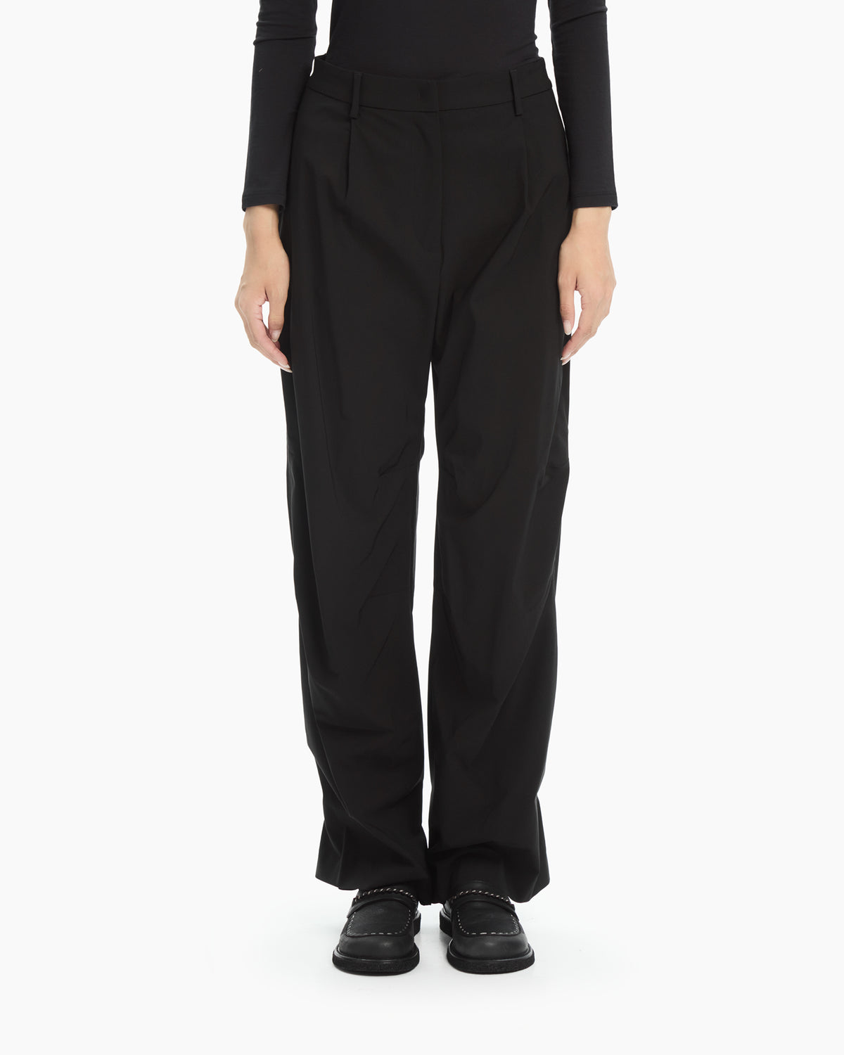 MLO Pantalone con dettaglio sul fondo NERO