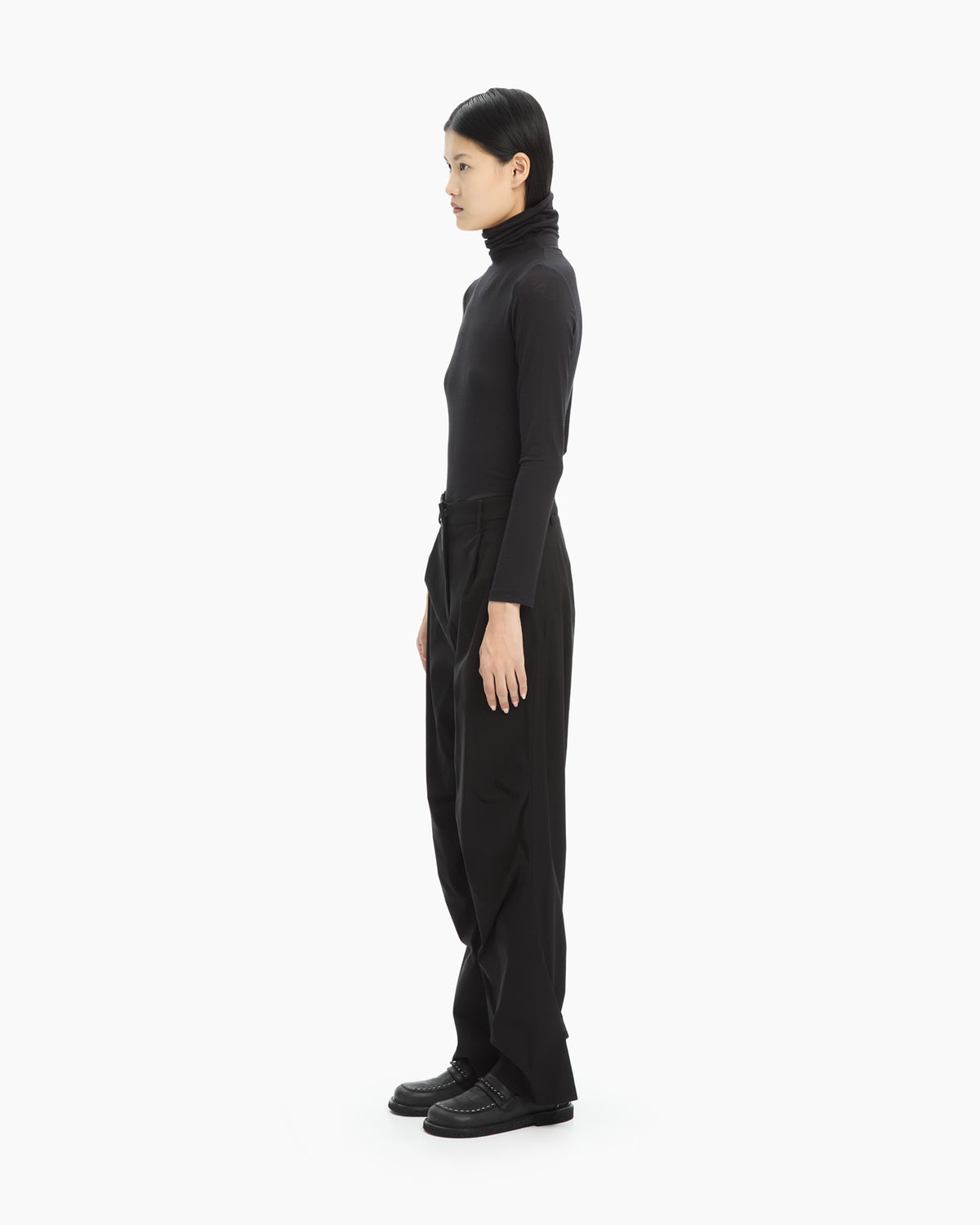 MLO Pantalone con dettaglio sul fondo NERO
