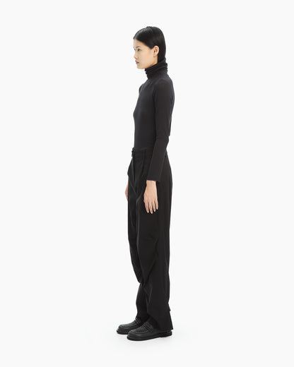MLO Pantalone con dettaglio sul fondo NERO
