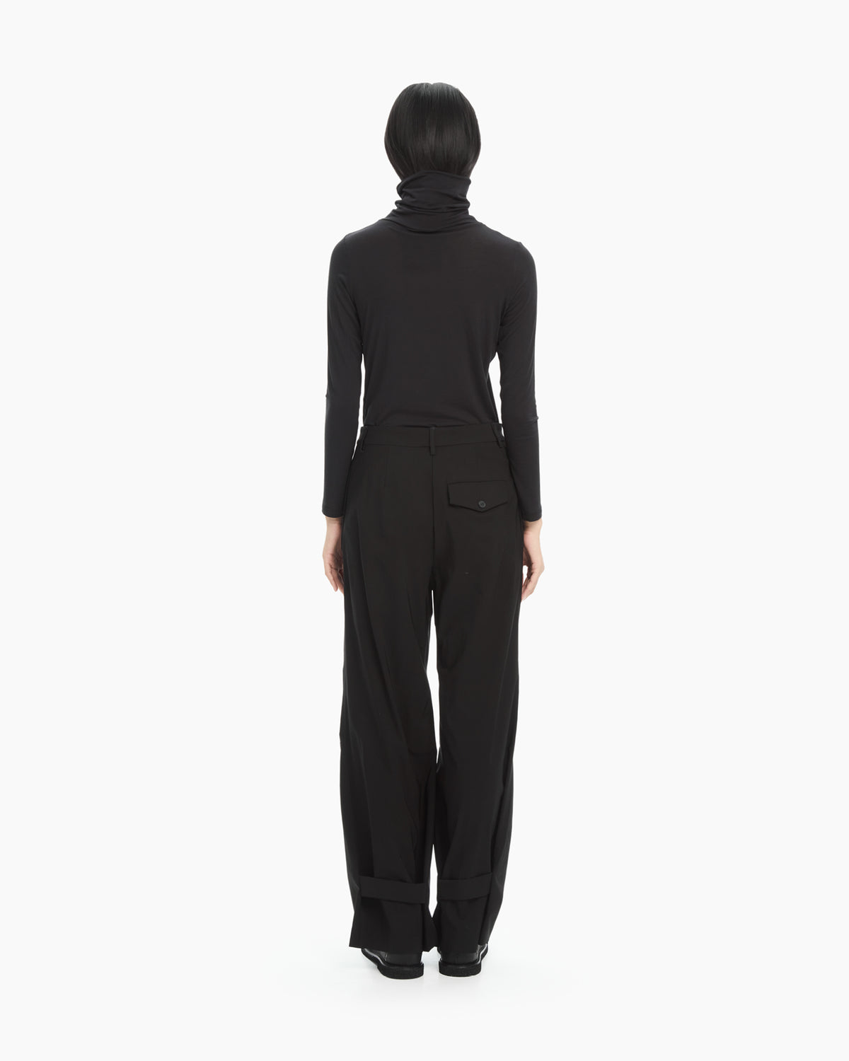 MLO Pantalone con dettaglio sul fondo NERO