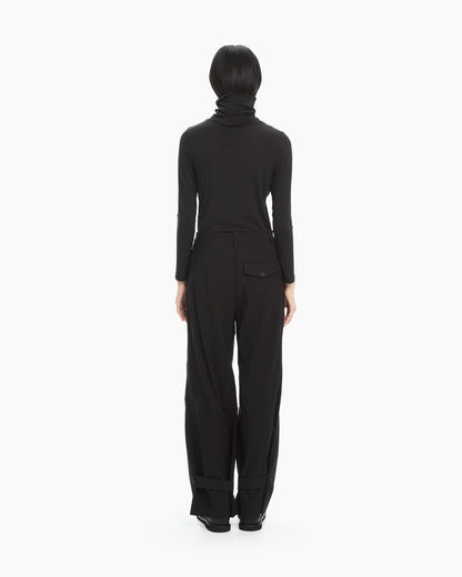 MLO Pantalone con dettaglio sul fondo NERO