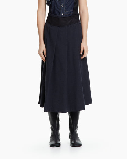 MLO Gonna-pantalone midi con bretella GRIGIO