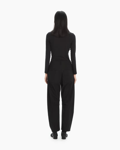 MLO Pantaloni ampi con tasche sagomate NERO